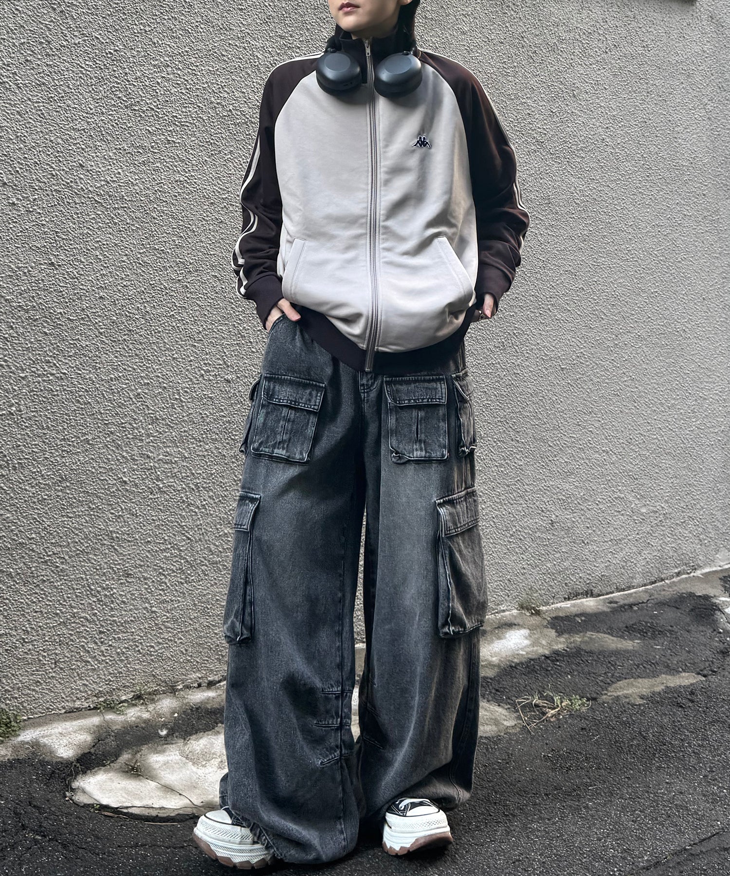 24AW 新色追加 【KAPPA】WEB限定 袖ラインジャージ トラックジャケット