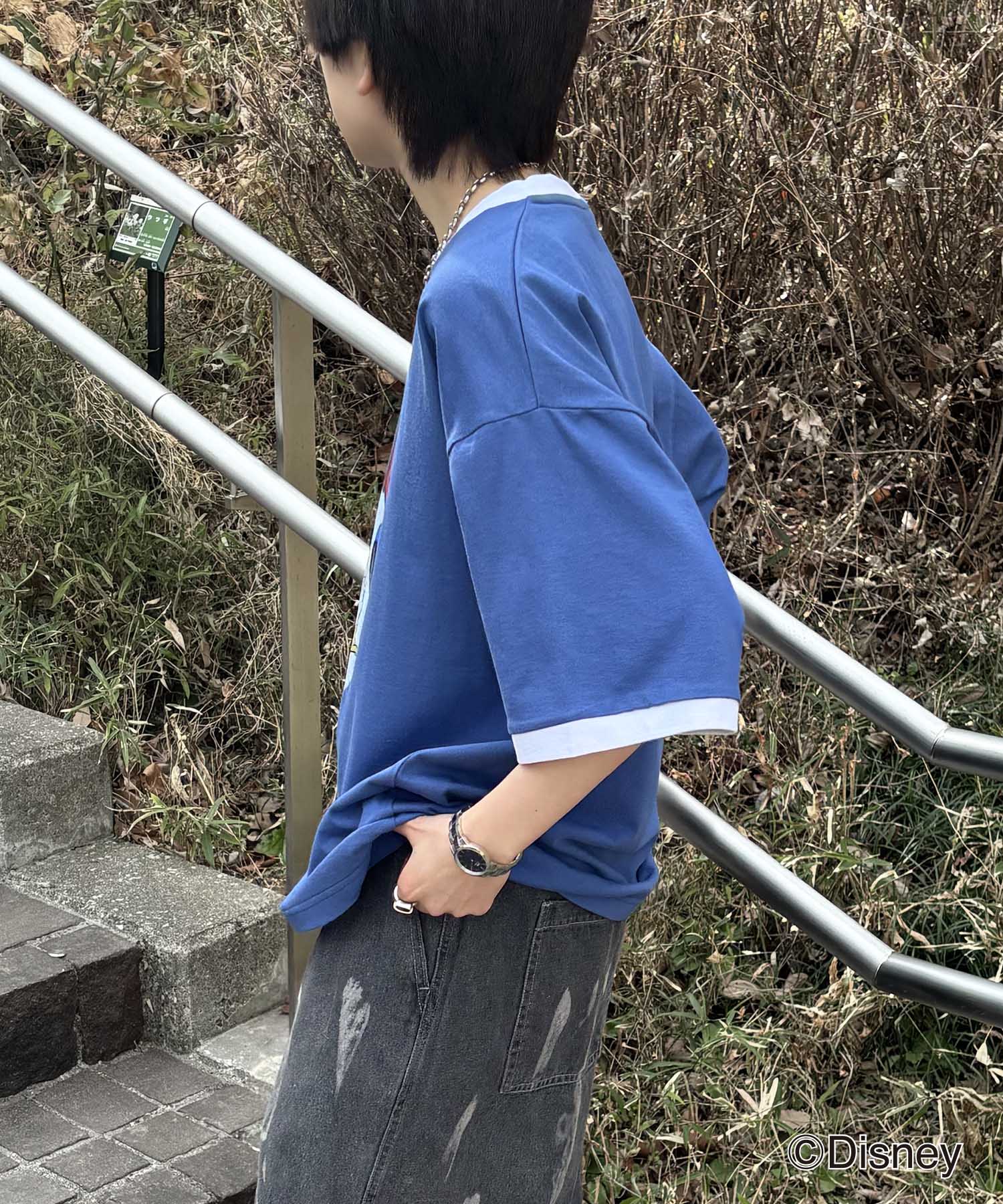 25SS Disney ヴィンテージライクプリント ドナルド リンガー半袖Tシャツ