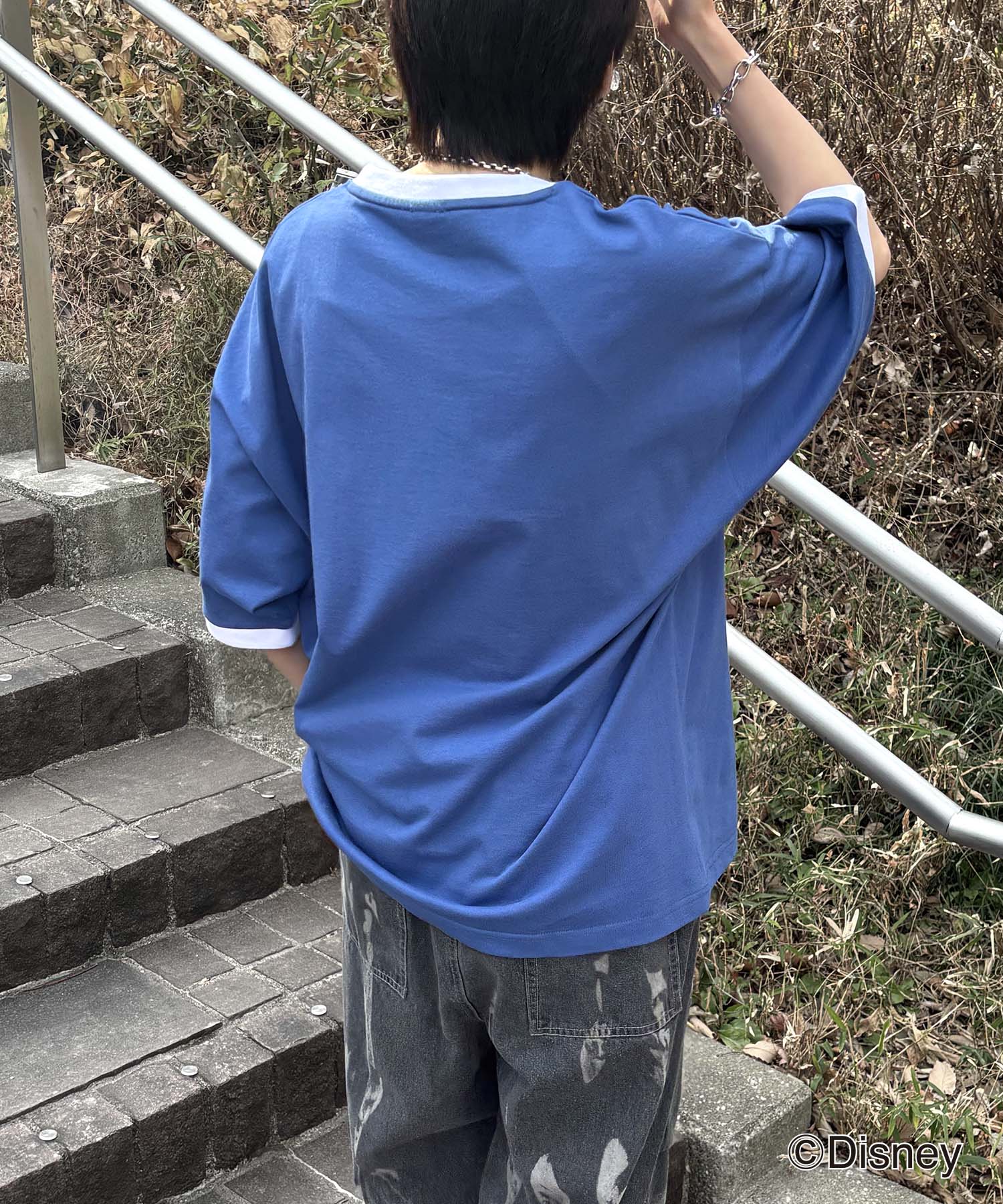 25SS Disney ヴィンテージライクプリント ドナルド リンガー半袖Tシャツ