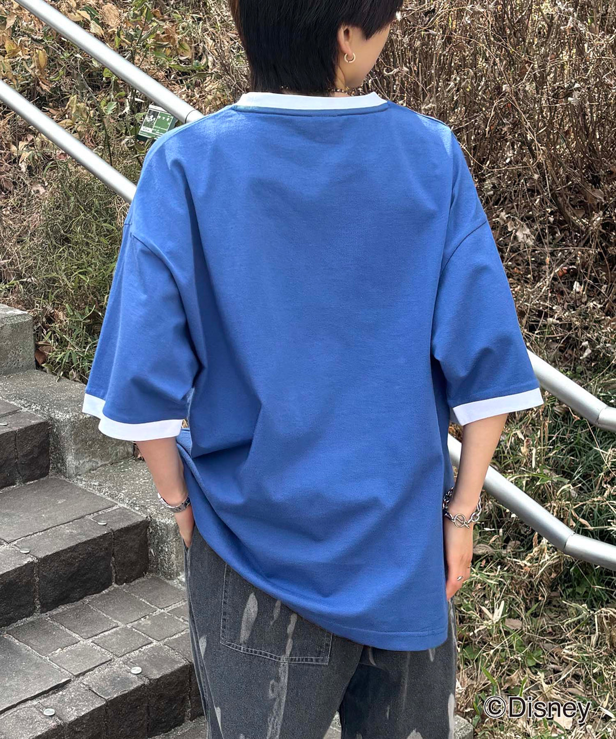 25SS Disney ヴィンテージライクプリント ドナルド リンガー半袖Tシャツ