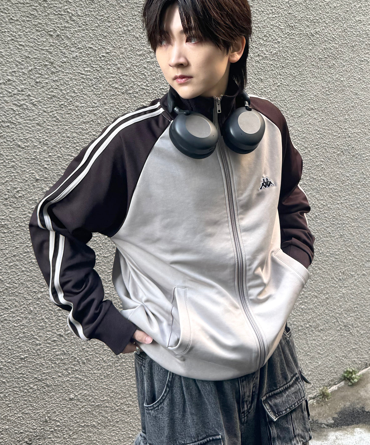 24AW 新色追加 【KAPPA】WEB限定  袖ラインジャージ トラックジャケット