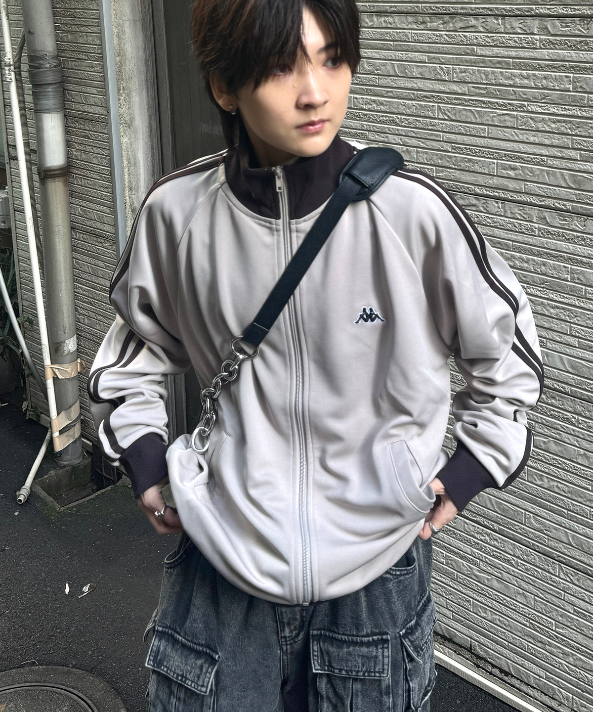 24AW 新色追加 【KAPPA】WEB限定  袖ラインジャージ トラックジャケット