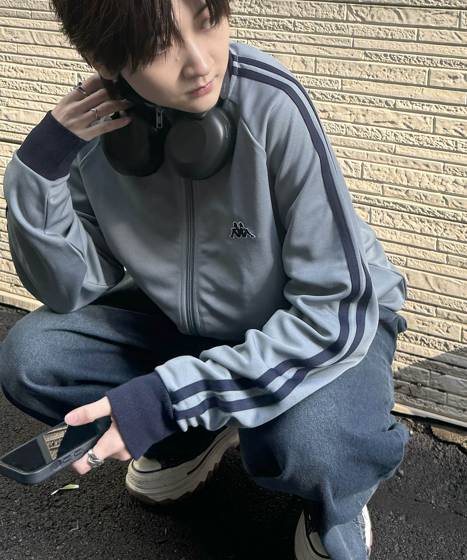 24AW 新色追加 【KAPPA】WEB限定 袖ラインジャージ トラックジャケット