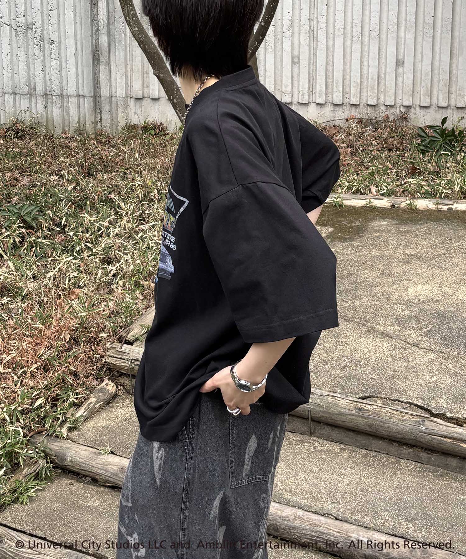 25SS【Back To The Future / バックトゥザフューチャー】retro movie ヴィンテージライク レトロ映画半袖Tシャツ