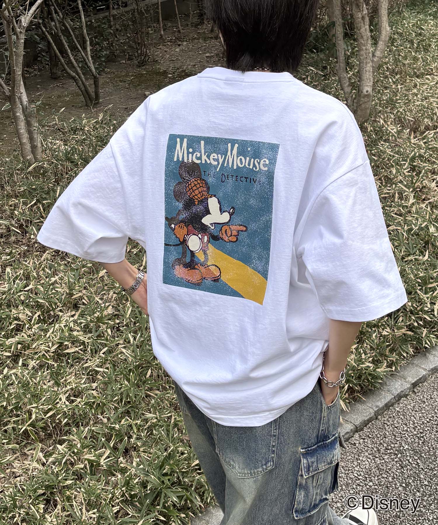 25SS Disney ヴィンテージライクプリント ミッキー ポスタープリント