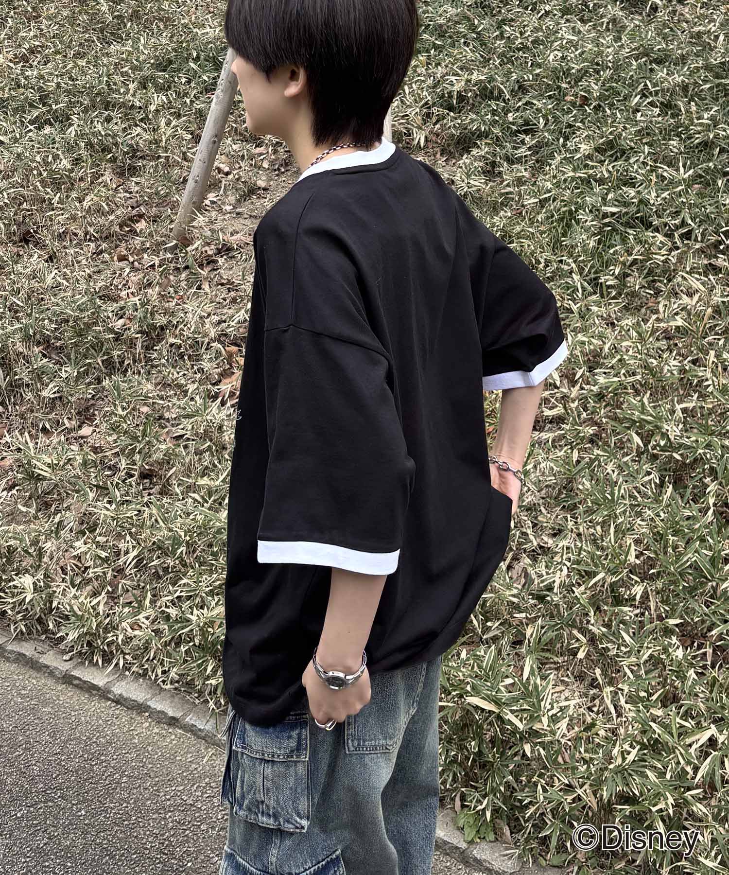 25SS Disney ヴィンテージライクプリント ドナルド リンガー半袖Tシャツ