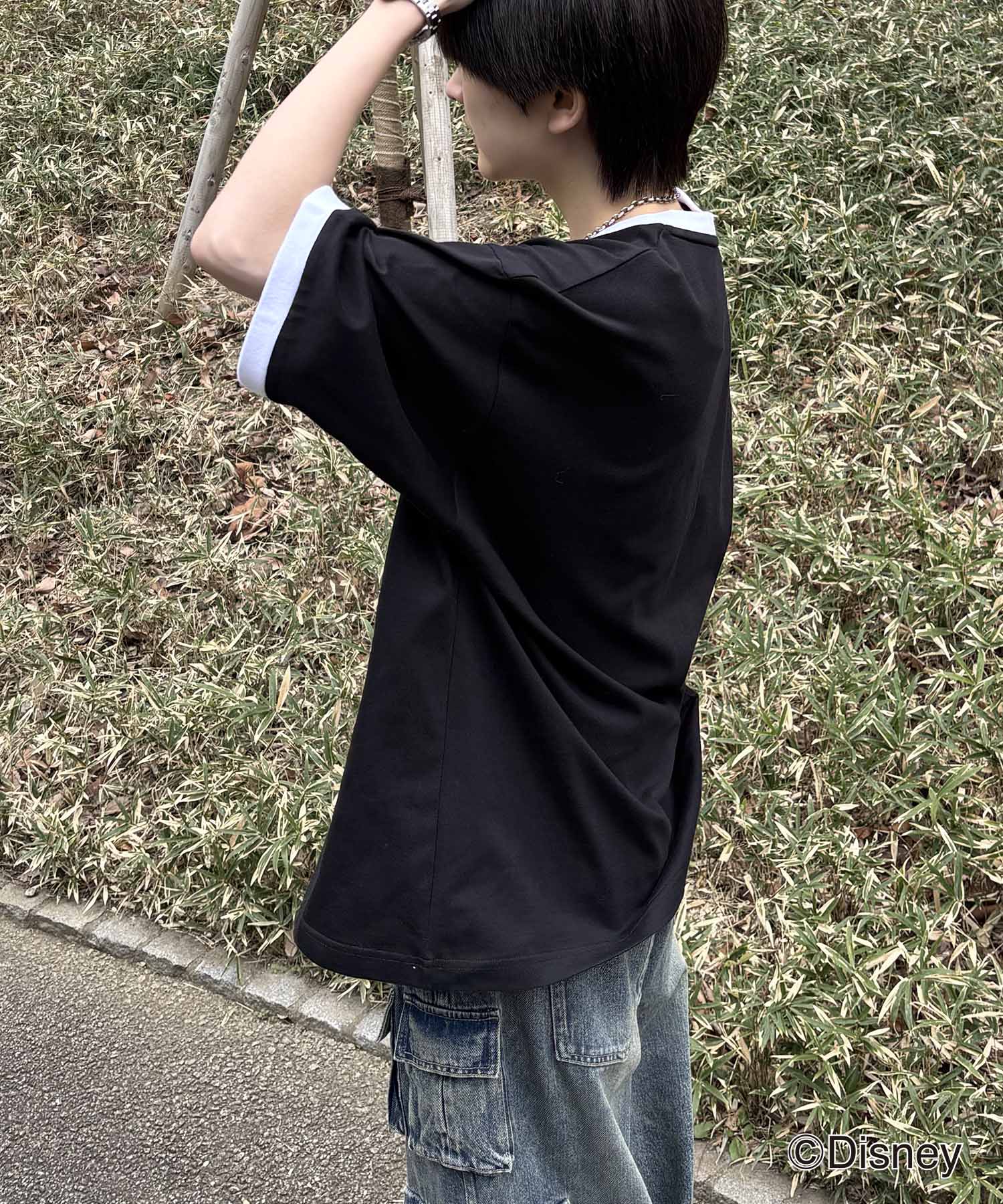 25SS Disney ヴィンテージライクプリント ドナルド リンガー半袖Tシャツ