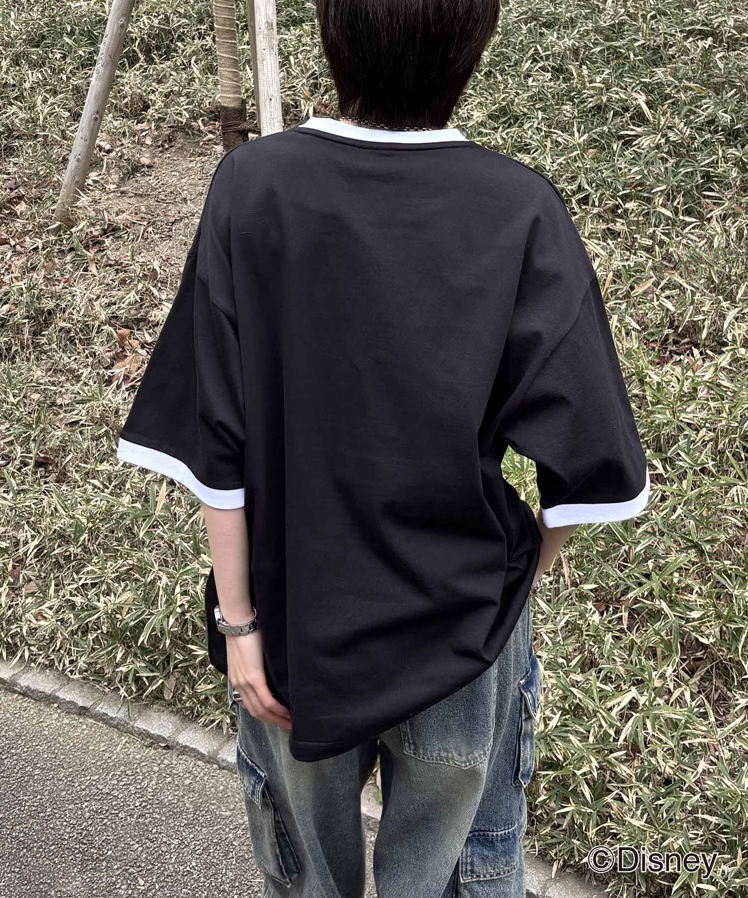 25SS Disney ヴィンテージライクプリント ドナルド リンガー半袖Tシャツ