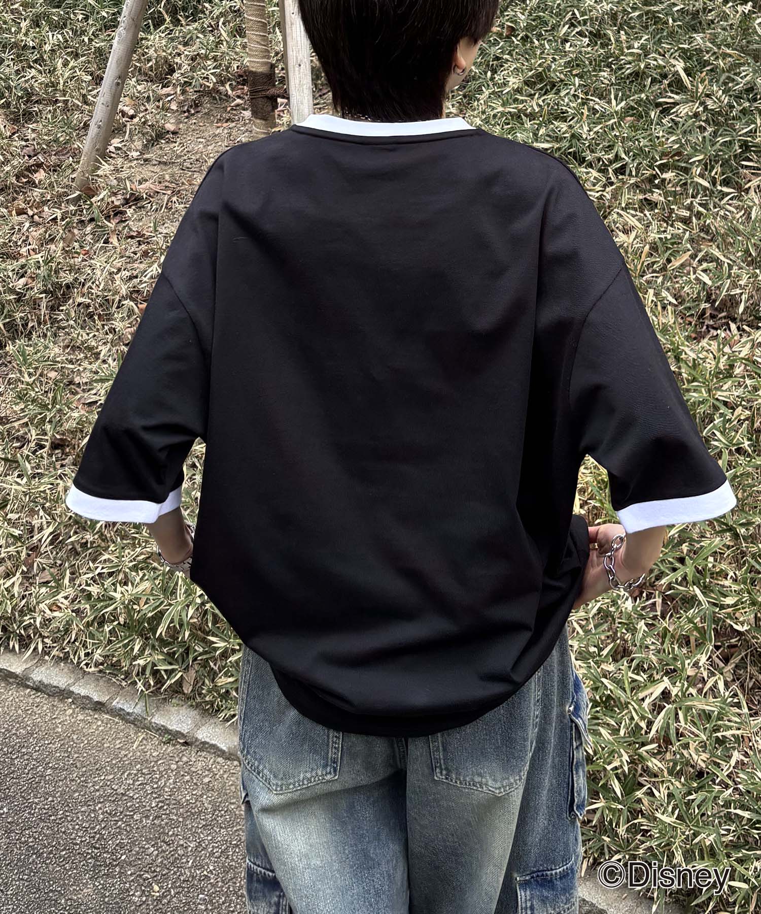 25SS Disney ヴィンテージライクプリント ドナルド リンガー半袖Tシャツ