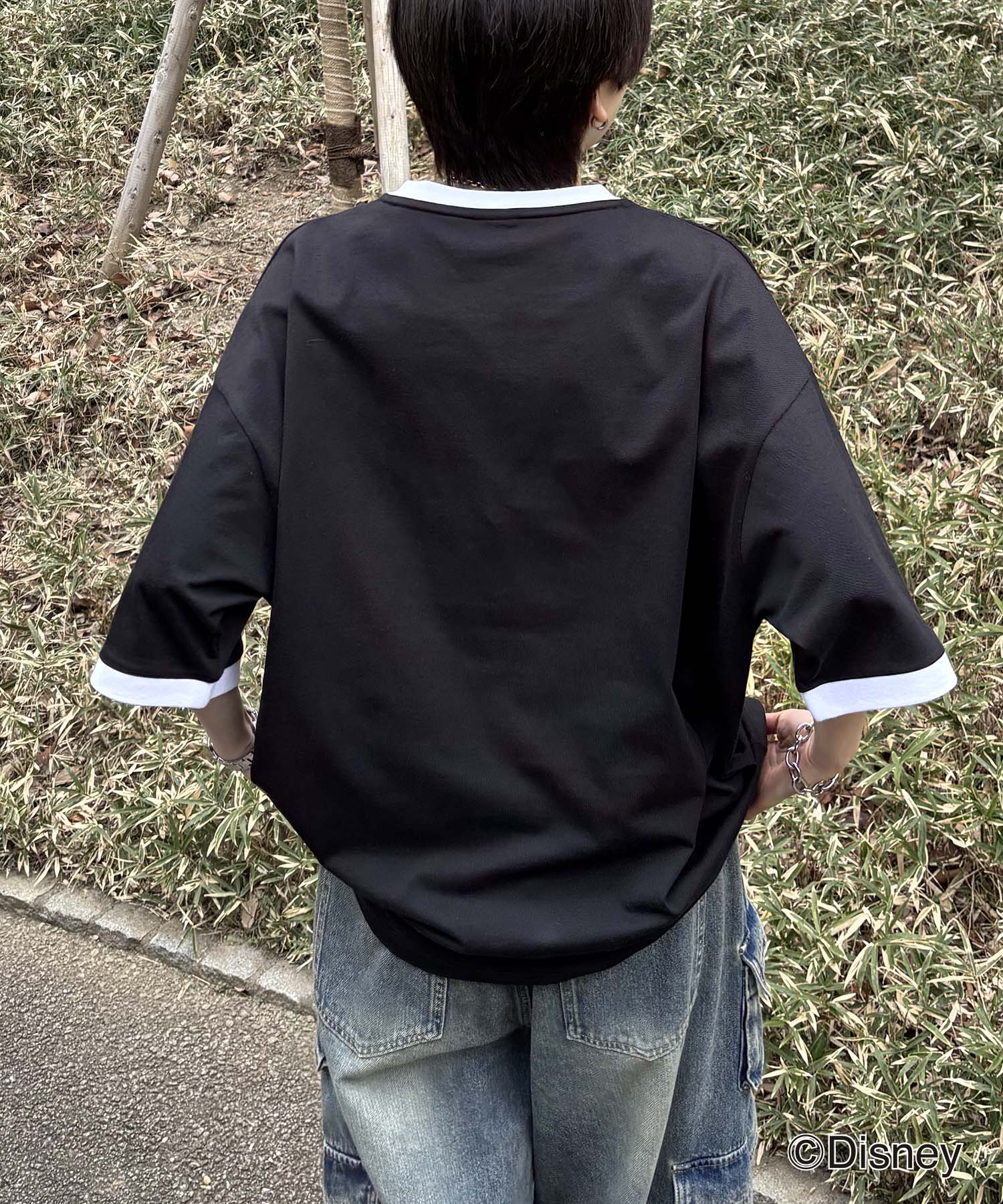 25SS Disney ヴィンテージライクプリント ドナルド リンガー半袖Tシャツ