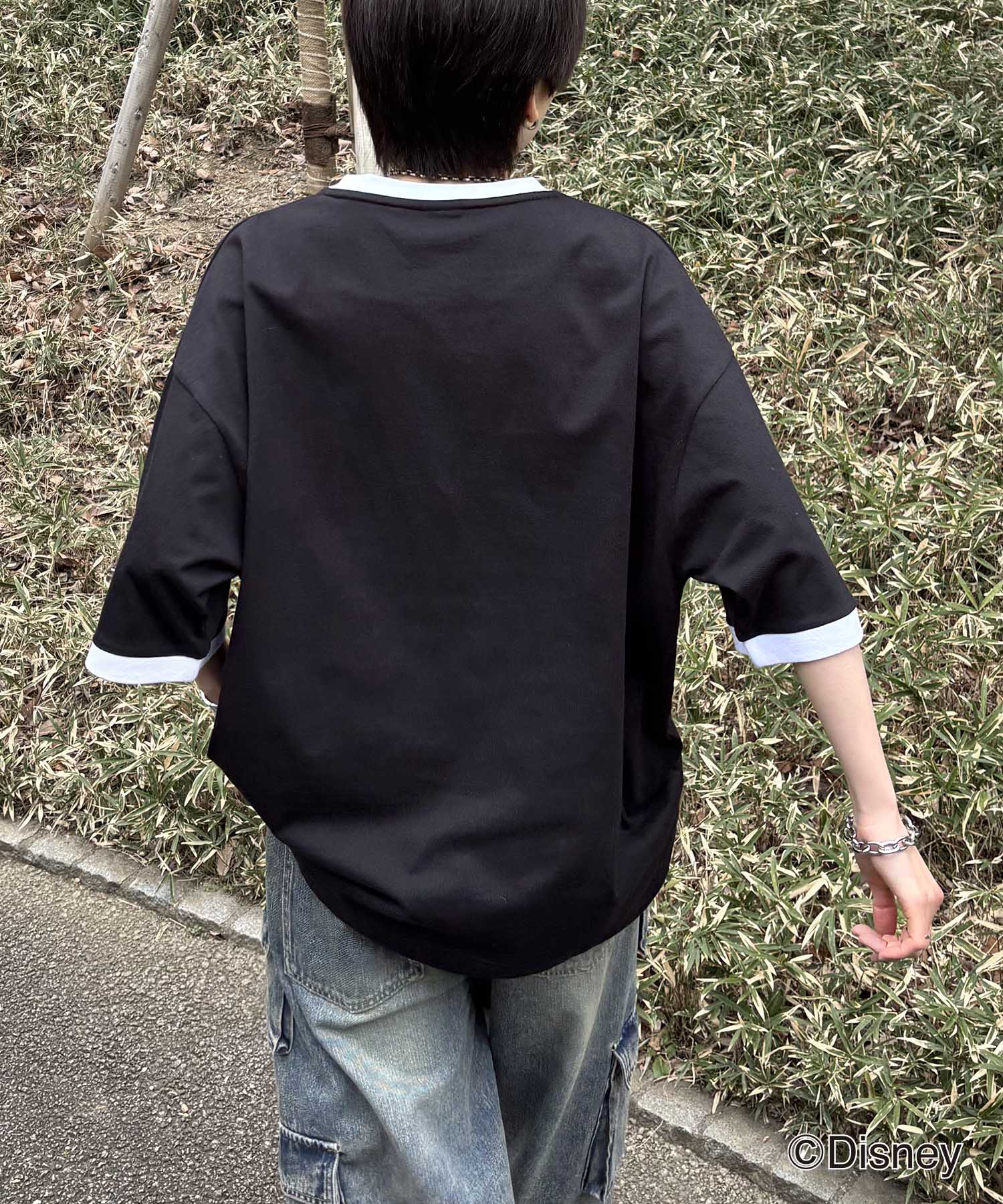 25SS Disney ヴィンテージライクプリント ドナルド リンガー半袖Tシャツ