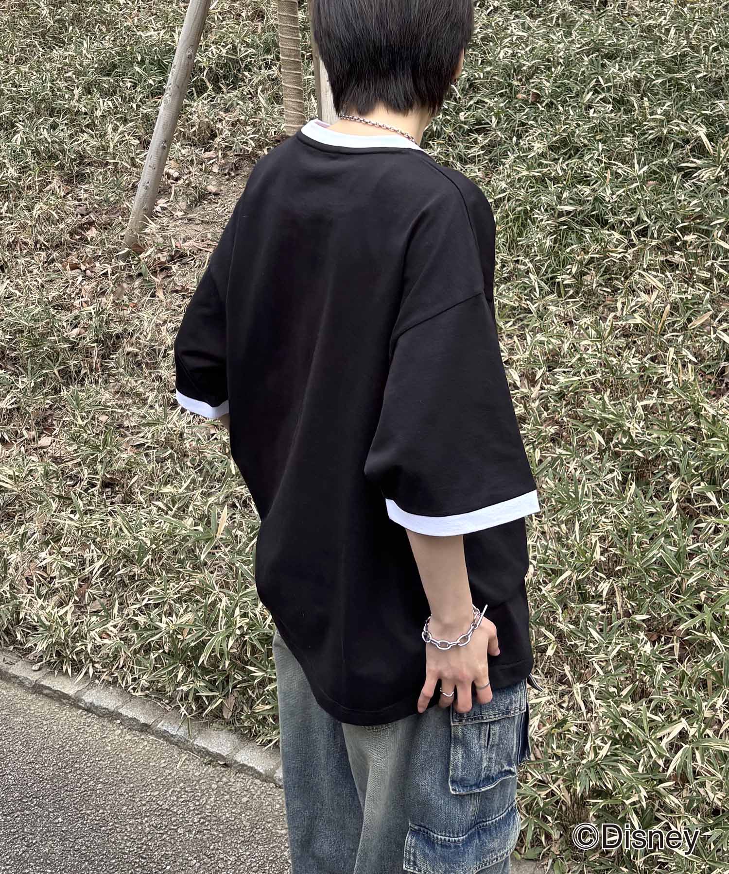 25SS Disney ヴィンテージライクプリント ドナルド リンガー半袖Tシャツ