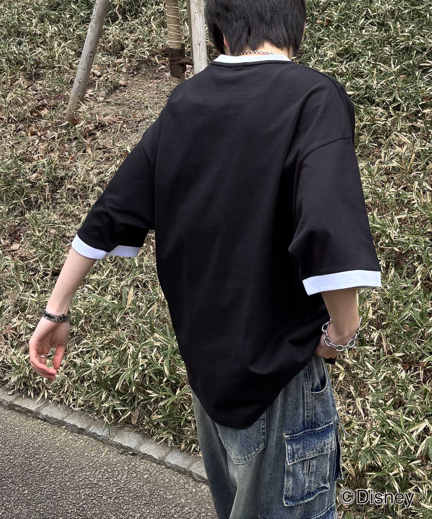 25SS Disney ヴィンテージライクプリント ドナルド リンガー半袖Tシャツ