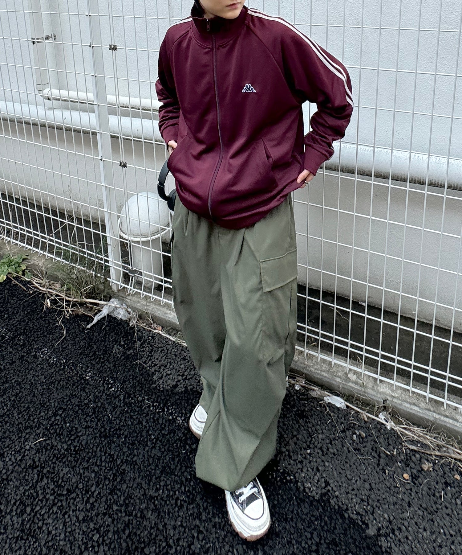 24AW 新色追加 【KAPPA】WEB限定 袖ラインジャージ トラックジャケット