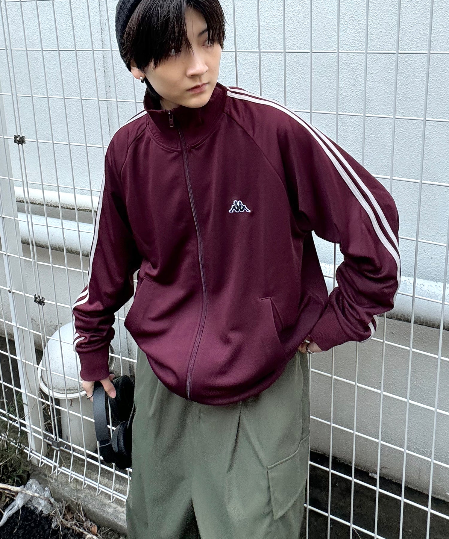 24AW 新色追加 【KAPPA】WEB限定 袖ラインジャージ トラックジャケット