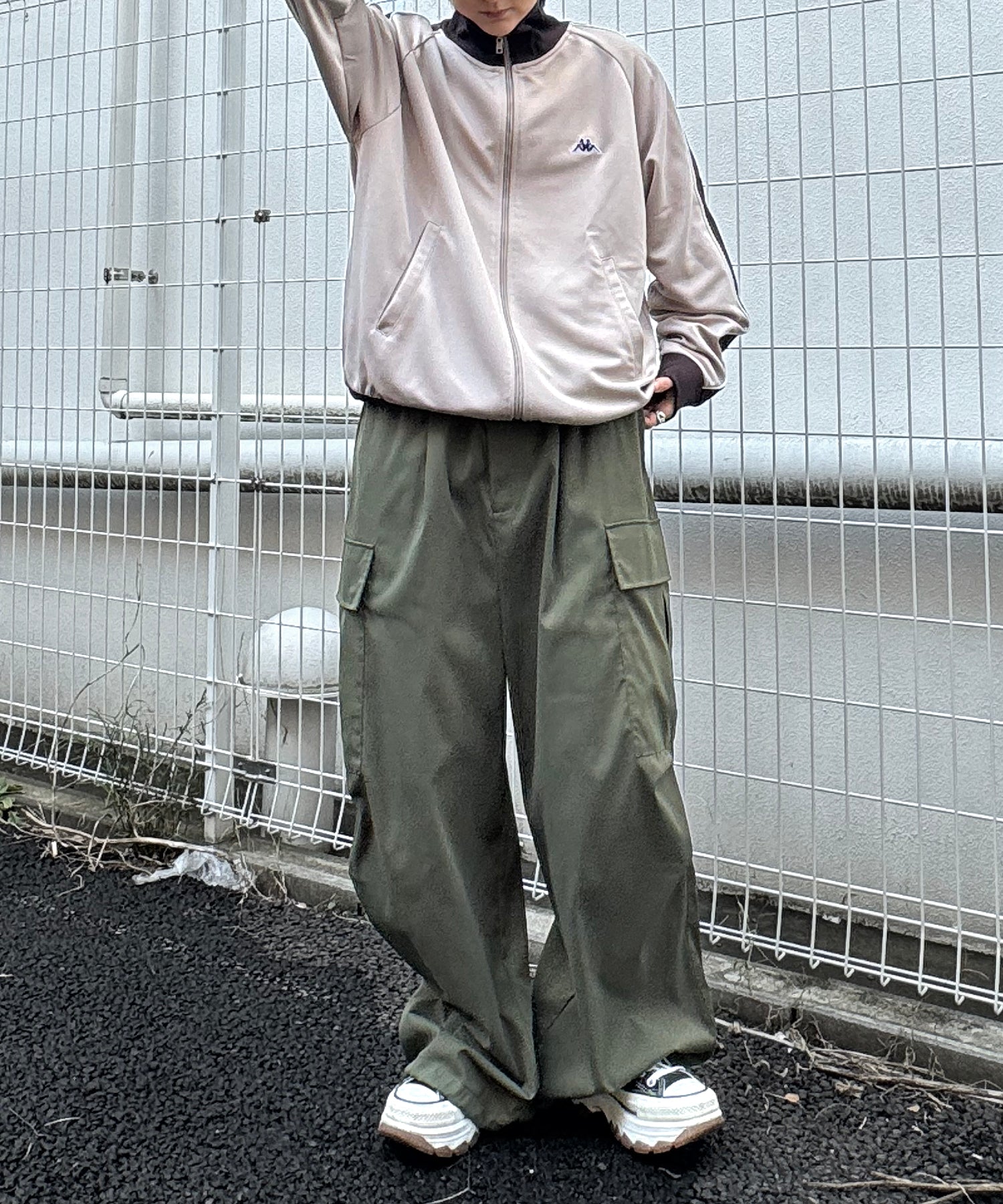 24AW 新色追加 【KAPPA】WEB限定 袖ラインジャージ トラックジャケット