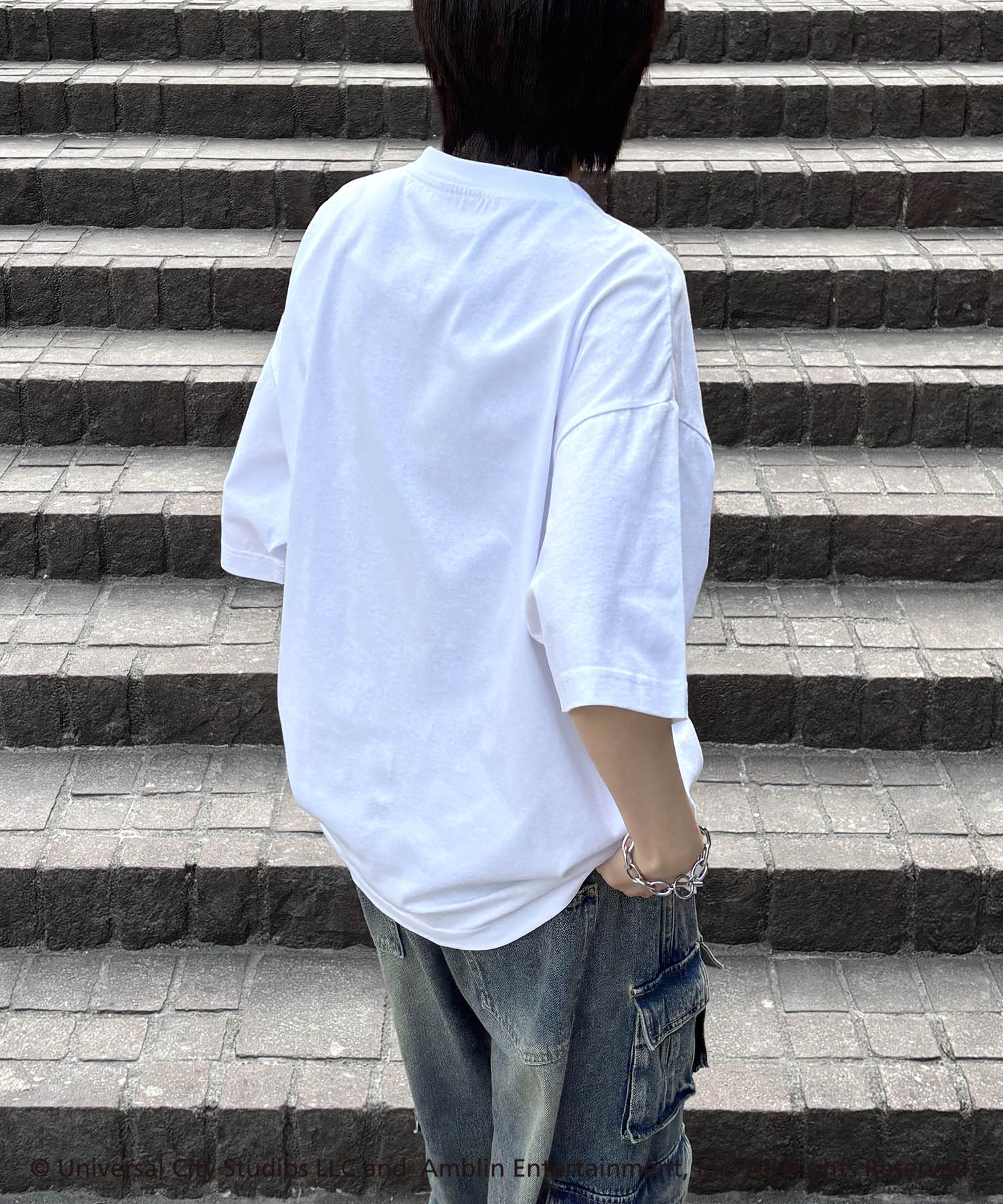 25SS【Back To The Future / バックトゥザフューチャー】retro movie ヴィンテージライク レトロ映画半袖Tシャツ