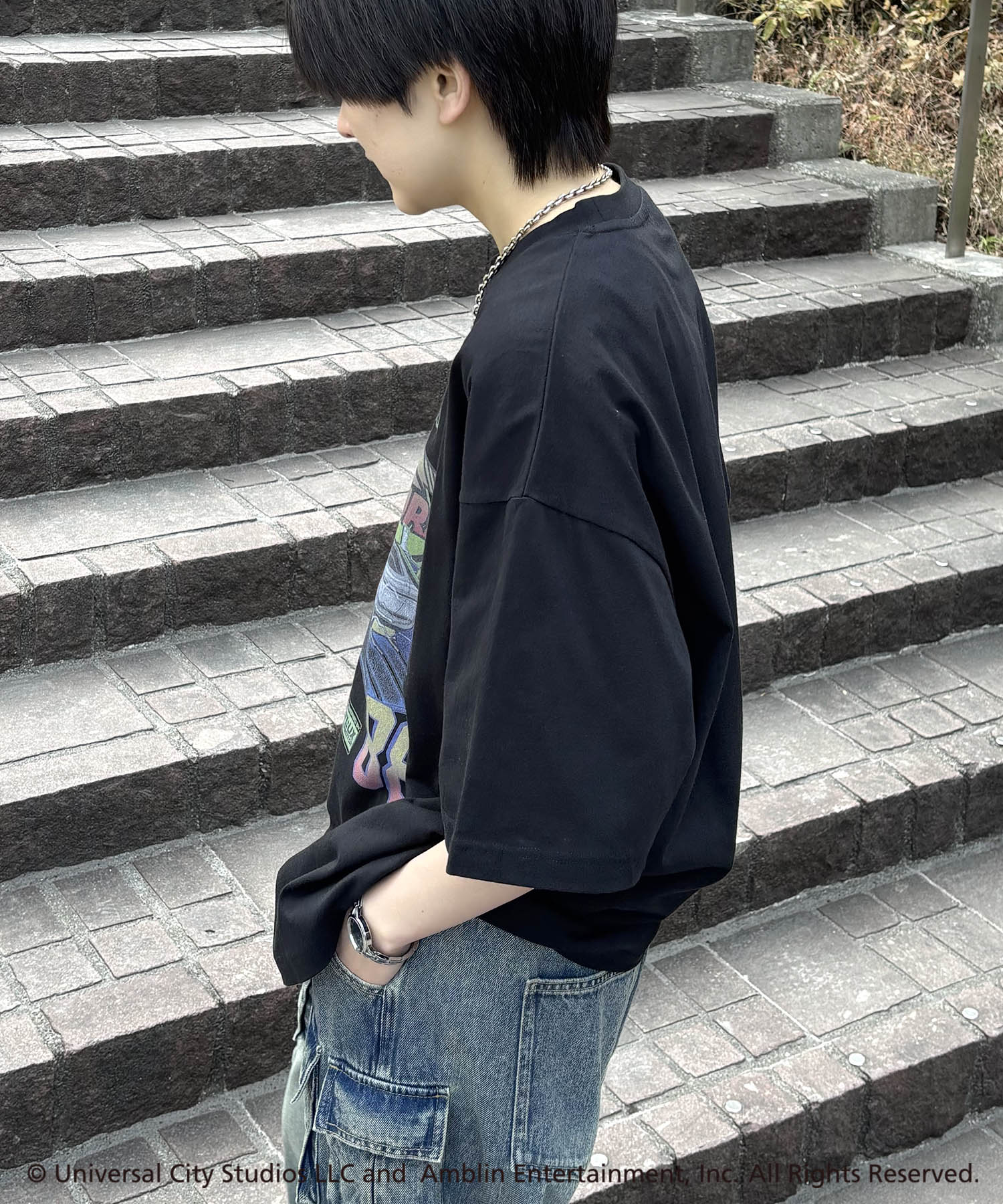 25SS【Back To The Future / バックトゥザフューチャー】retro movie ヴィンテージライク レトロ映画半袖Tシャツ