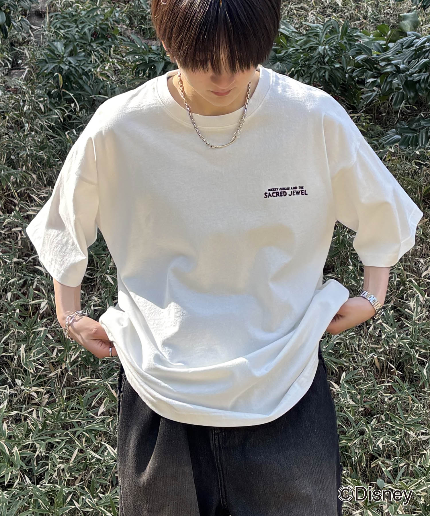 25SS Disney ヴィンテージライクプリント ミッキー ポスタープリント半袖Tシャツ