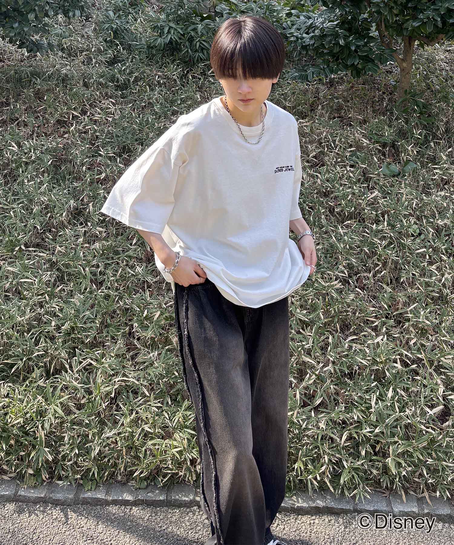 25SS Disney ヴィンテージライクプリント ミッキー ポスタープリント半袖Tシャツ