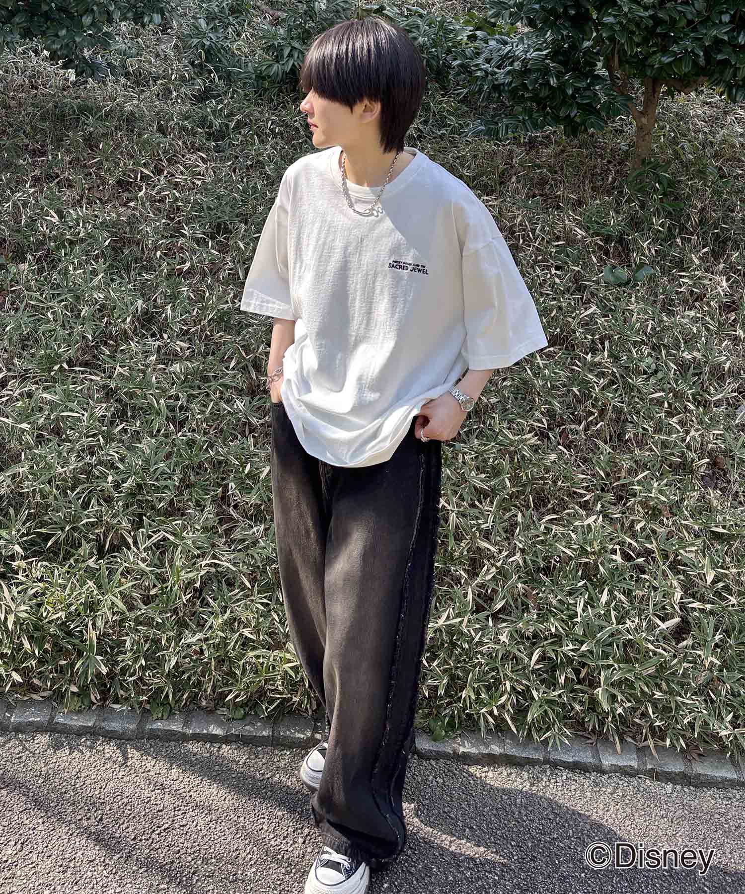 25SS Disney ヴィンテージライクプリント ミッキー ポスタープリント半袖Tシャツ