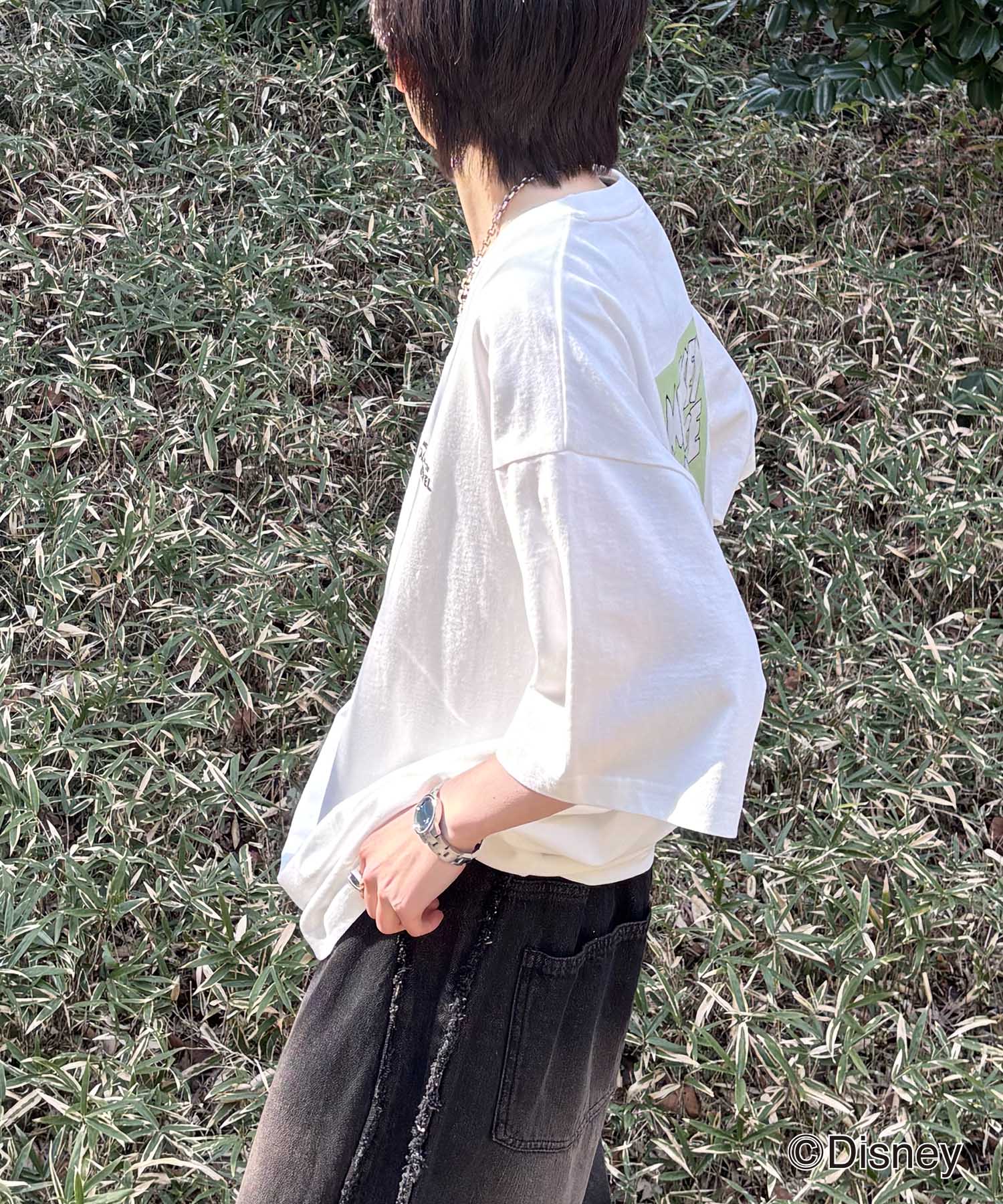 25SS Disney ヴィンテージライクプリント ミッキー ポスタープリント半袖Tシャツ