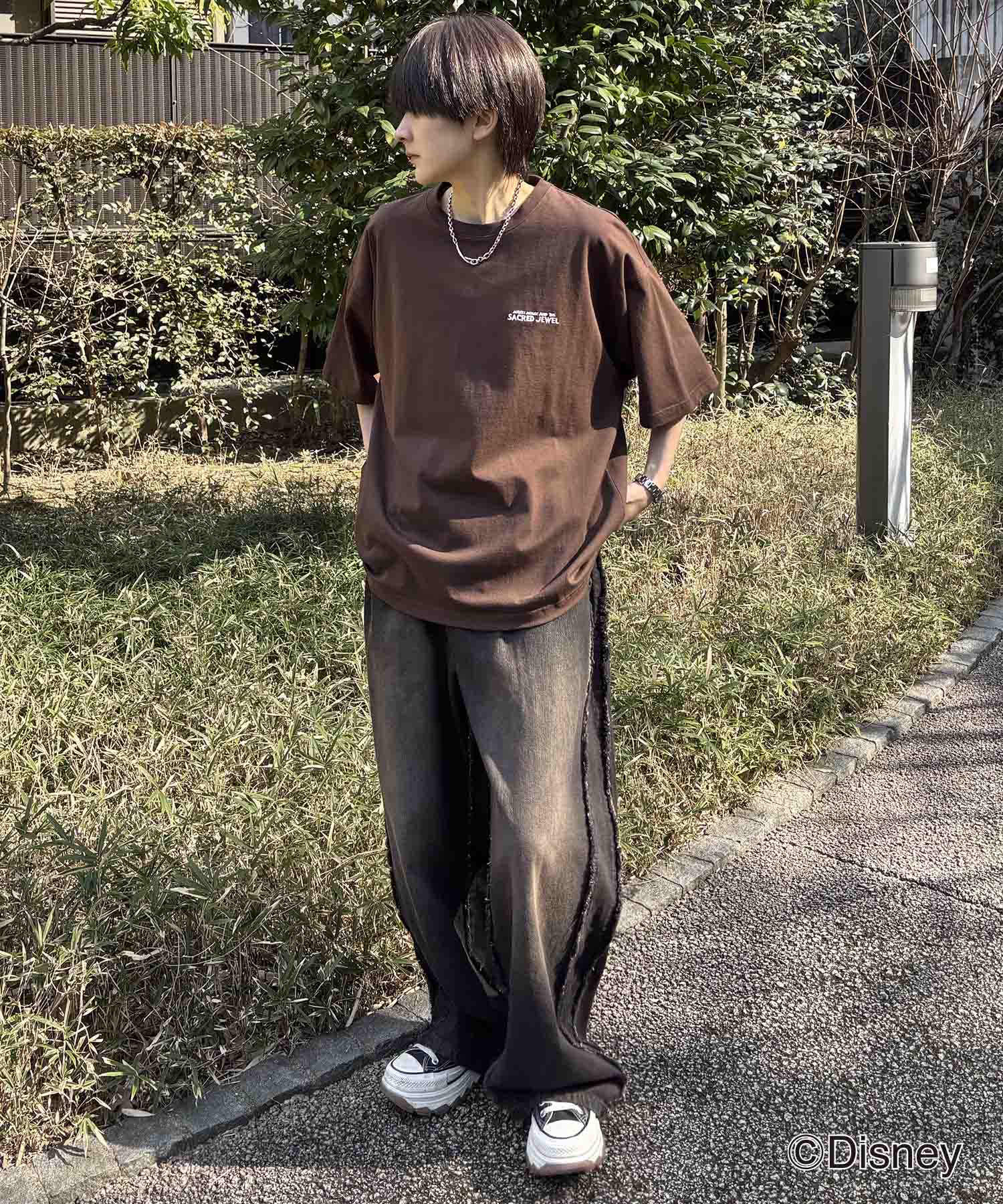 25SS Disney ヴィンテージライクプリント ミッキー ポスタープリント半袖Tシャツ