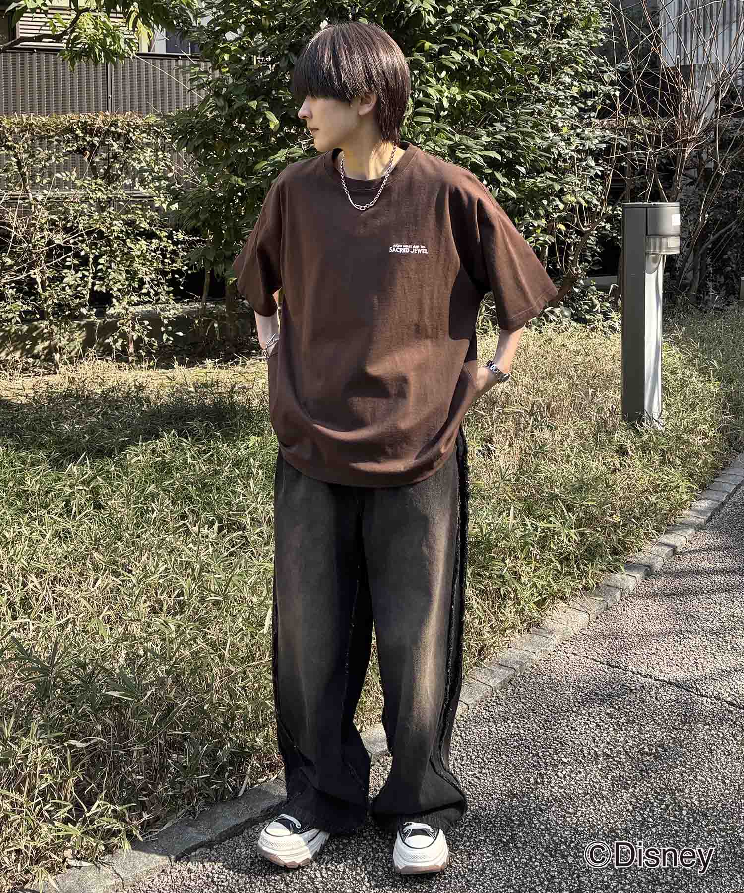 25SS Disney ヴィンテージライクプリント ミッキー ポスタープリント半袖Tシャツ