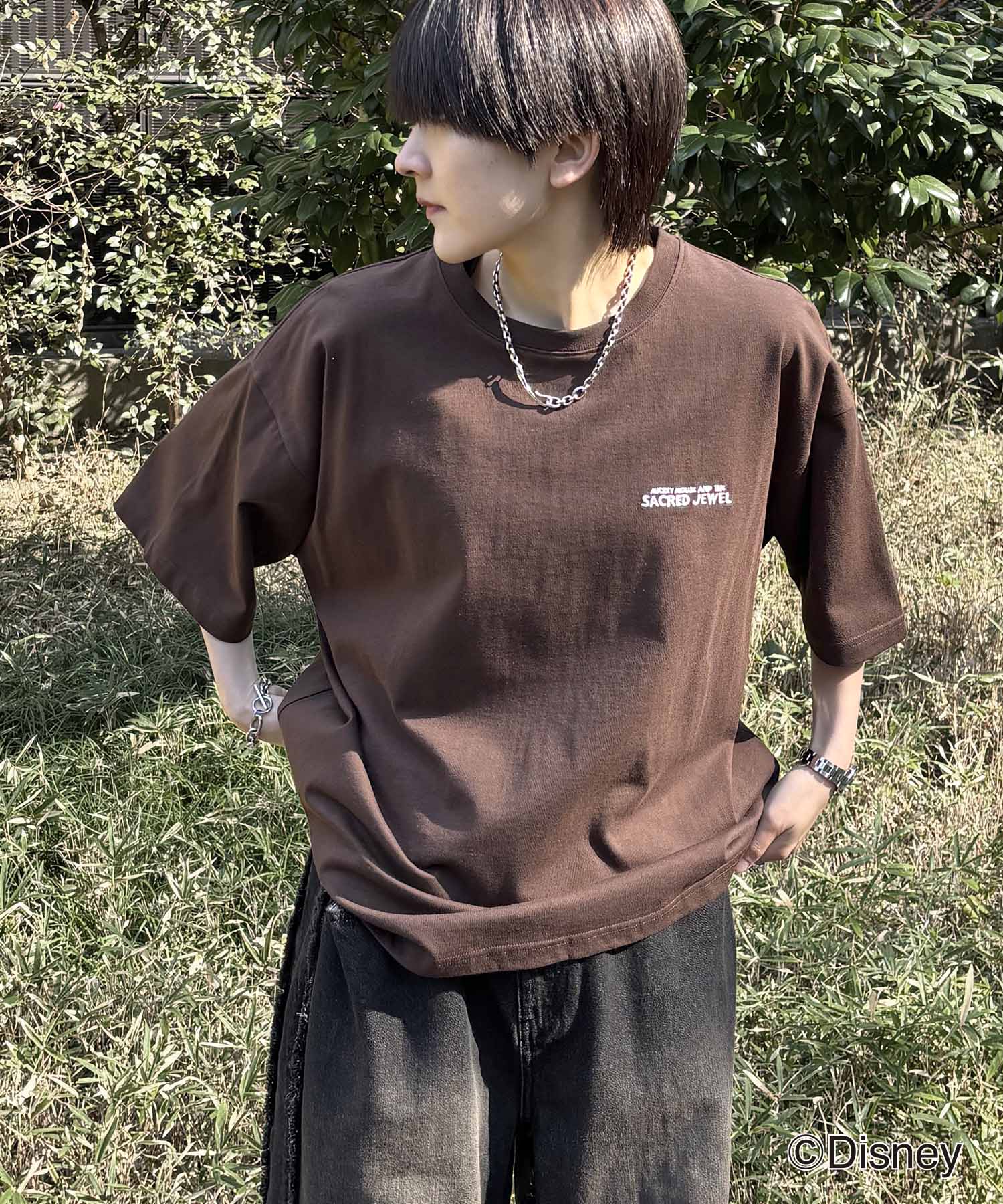 25SS Disney ヴィンテージライクプリント ミッキー ポスタープリント半袖Tシャツ