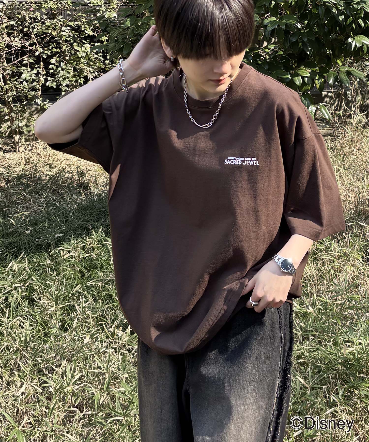 25SS Disney ヴィンテージライクプリント ミッキー ポスタープリント半袖Tシャツ