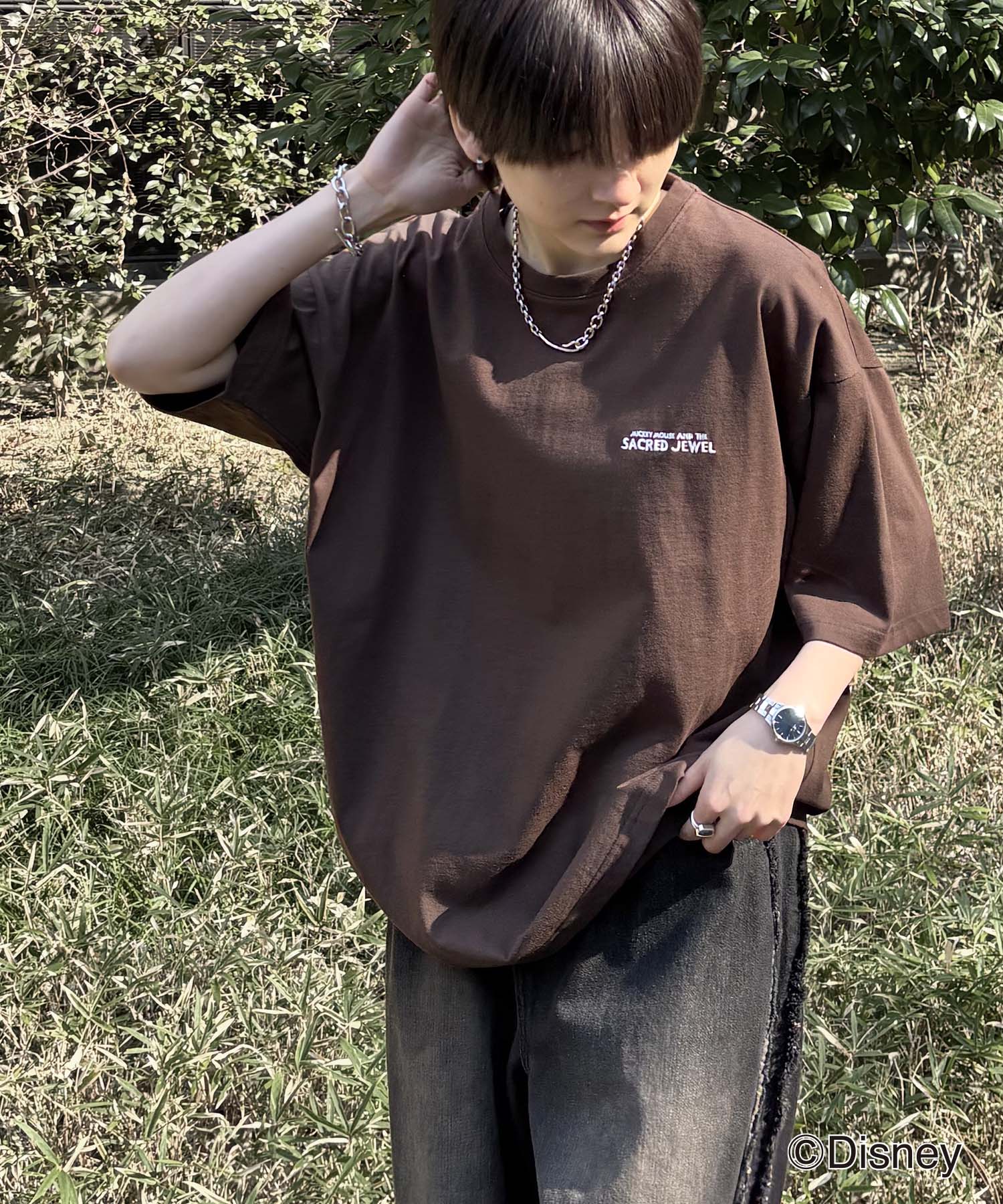 25SS Disney ヴィンテージライクプリント ミッキー ポスタープリント半袖Tシャツ