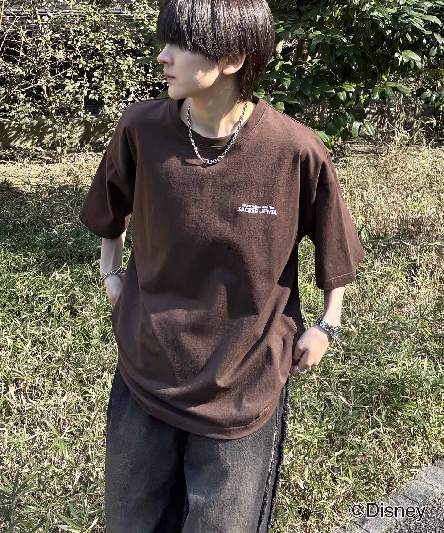 25SS Disney ヴィンテージライクプリント ミッキー ポスタープリント半袖Tシャツ