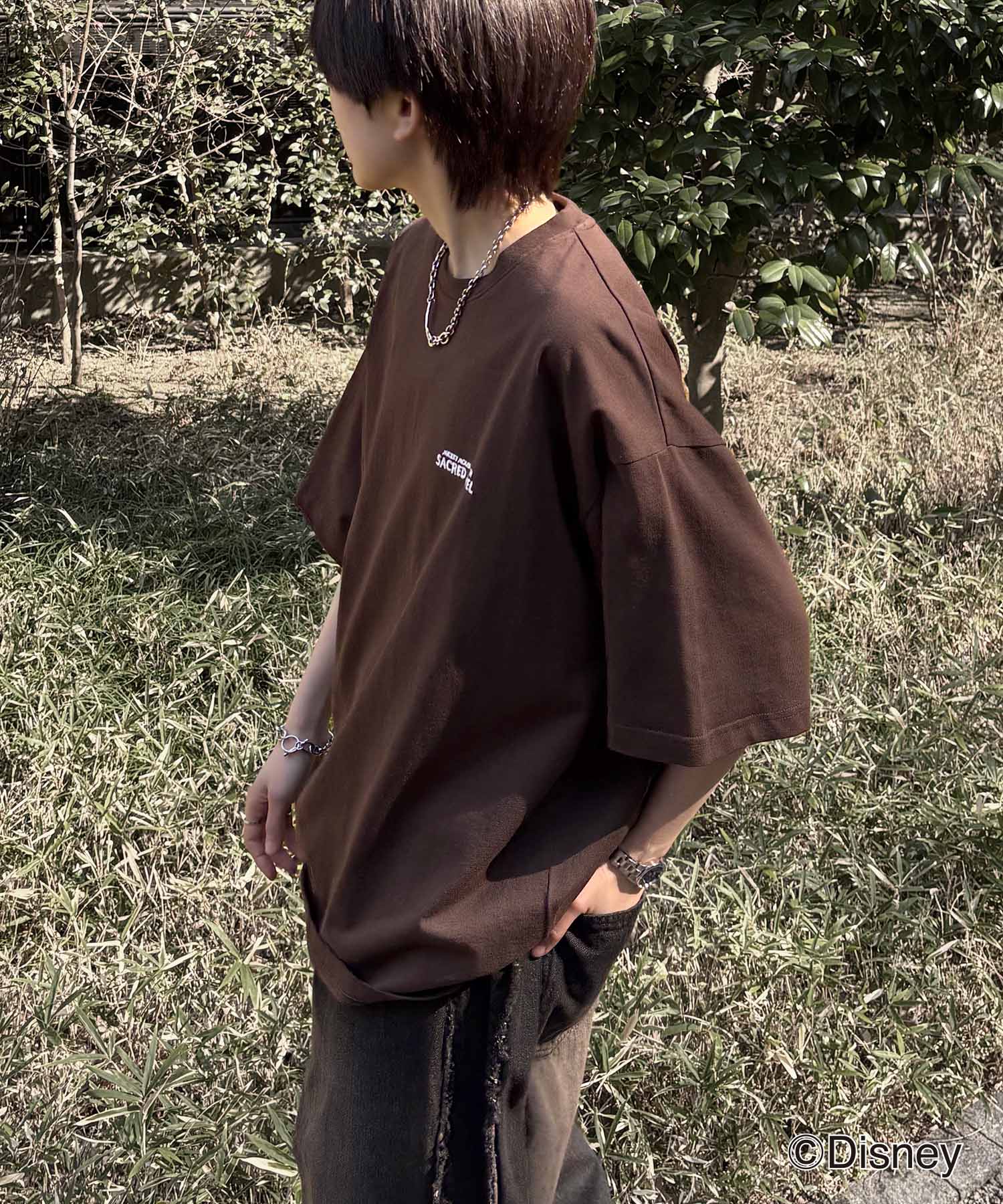 25SS Disney ヴィンテージライクプリント ミッキー ポスタープリント半袖Tシャツ