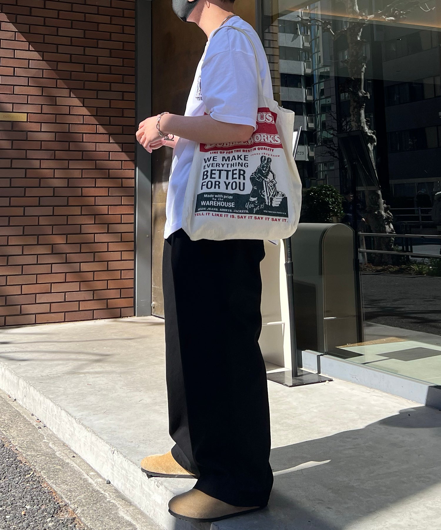 24SS ナチュラルシルエット カツラギワイドパンツ
