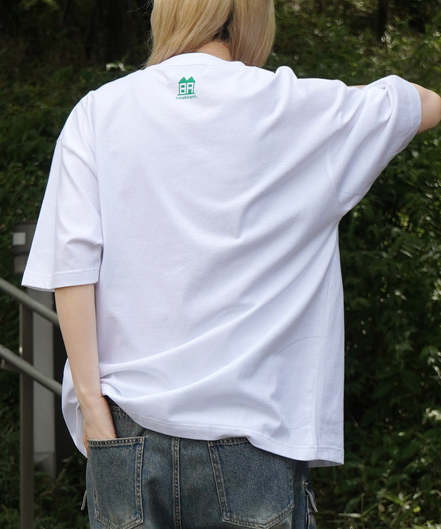 25SS【INHABITANT】ビッグシルエット ワンポイント刺繍 ポケット 半袖Tシャツ