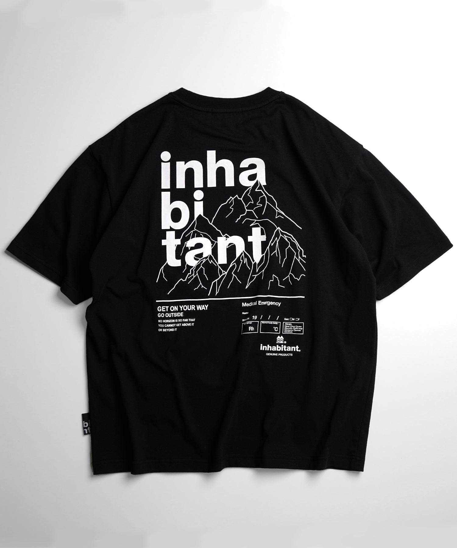 25SS【INHABITANT】ビッグシルエット バックプリント半袖Tシャツ
