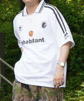 25SS【INHABITANT】ビッグシルエット ユニフォームライク 半袖サッカーTシャツ