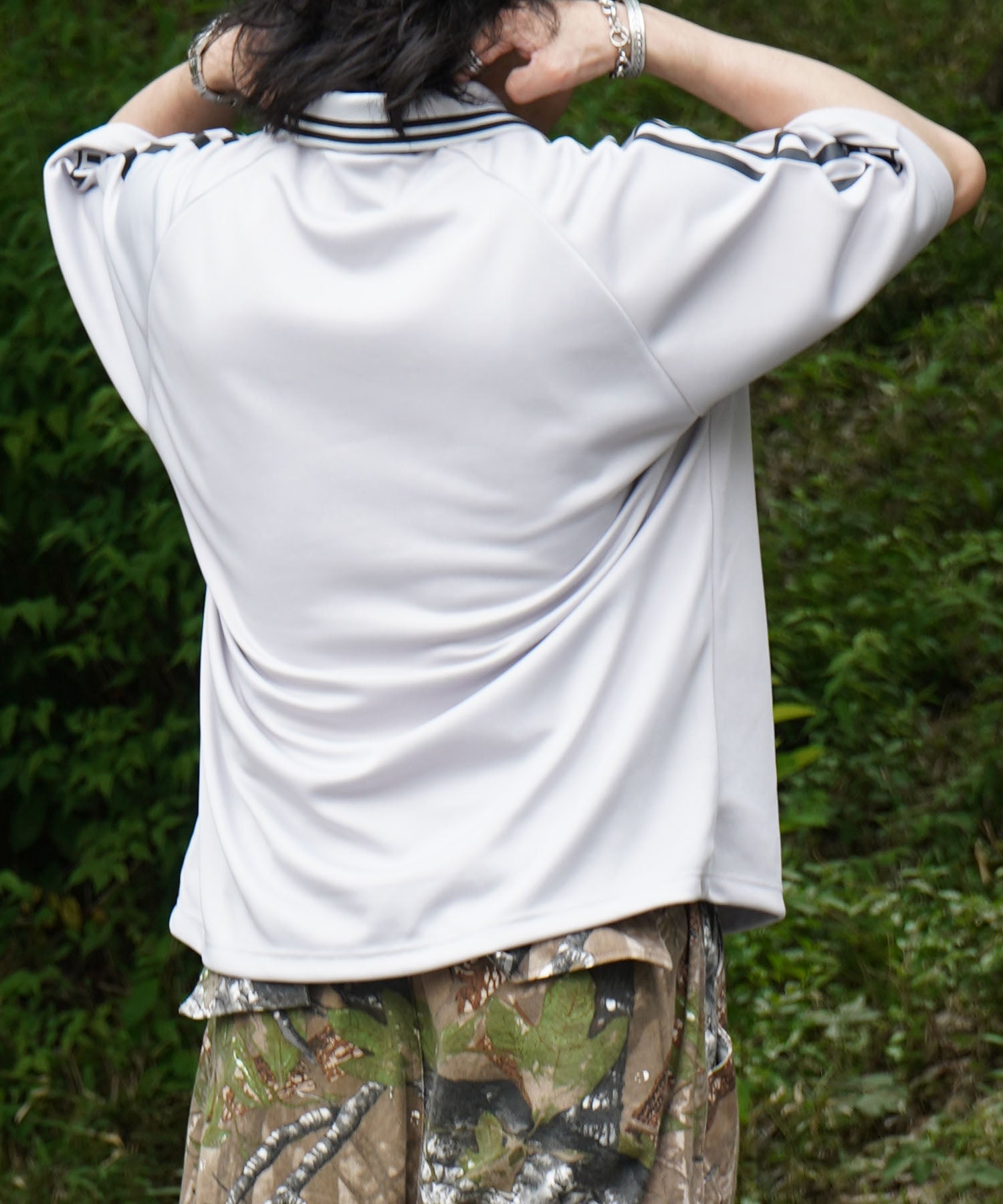 25SS【INHABITANT】ビッグシルエット ユニフォームライク 半袖サッカーTシャツ