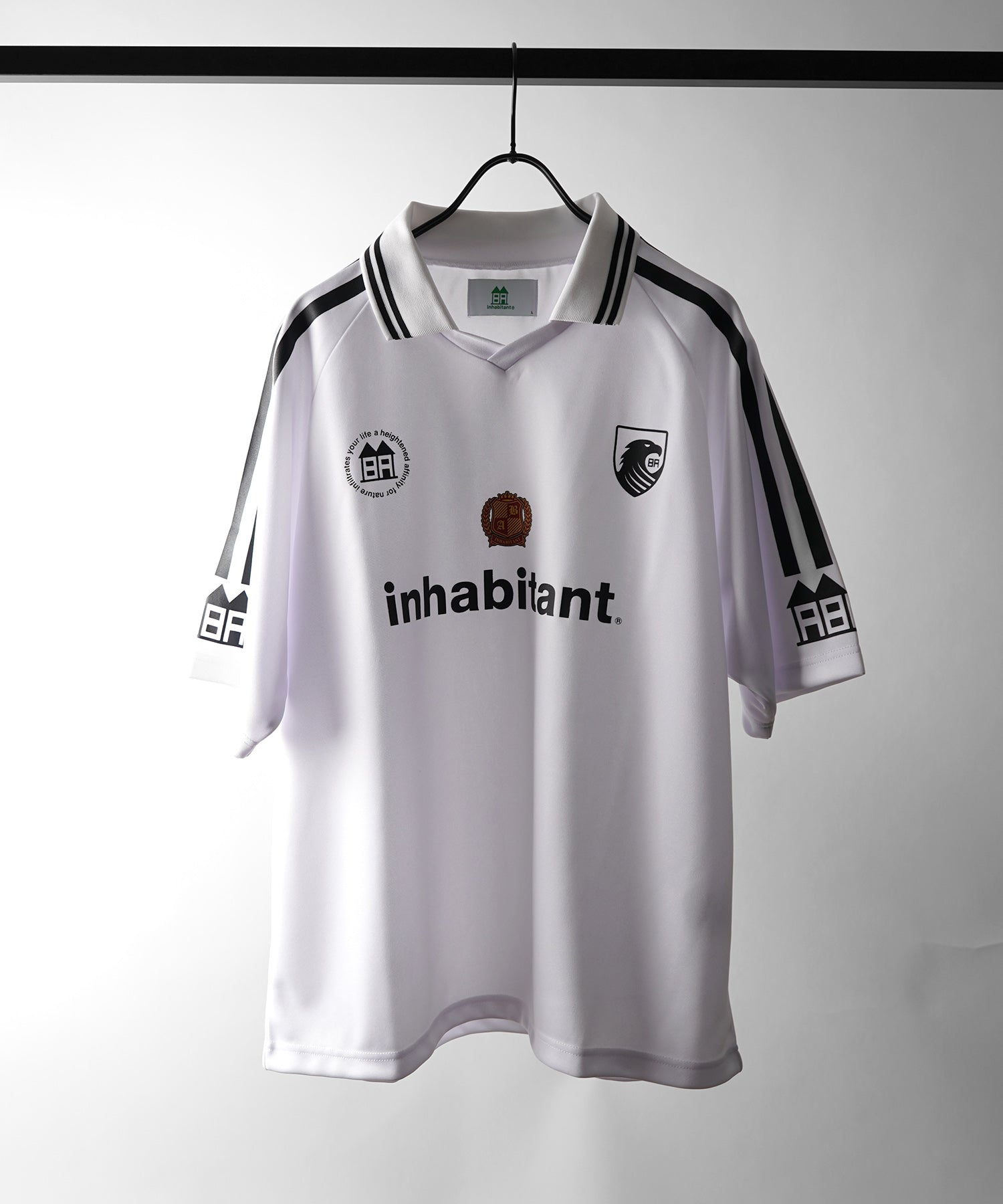 25SS【INHABITANT】ビッグシルエット ユニフォームライク 半袖サッカーTシャツ