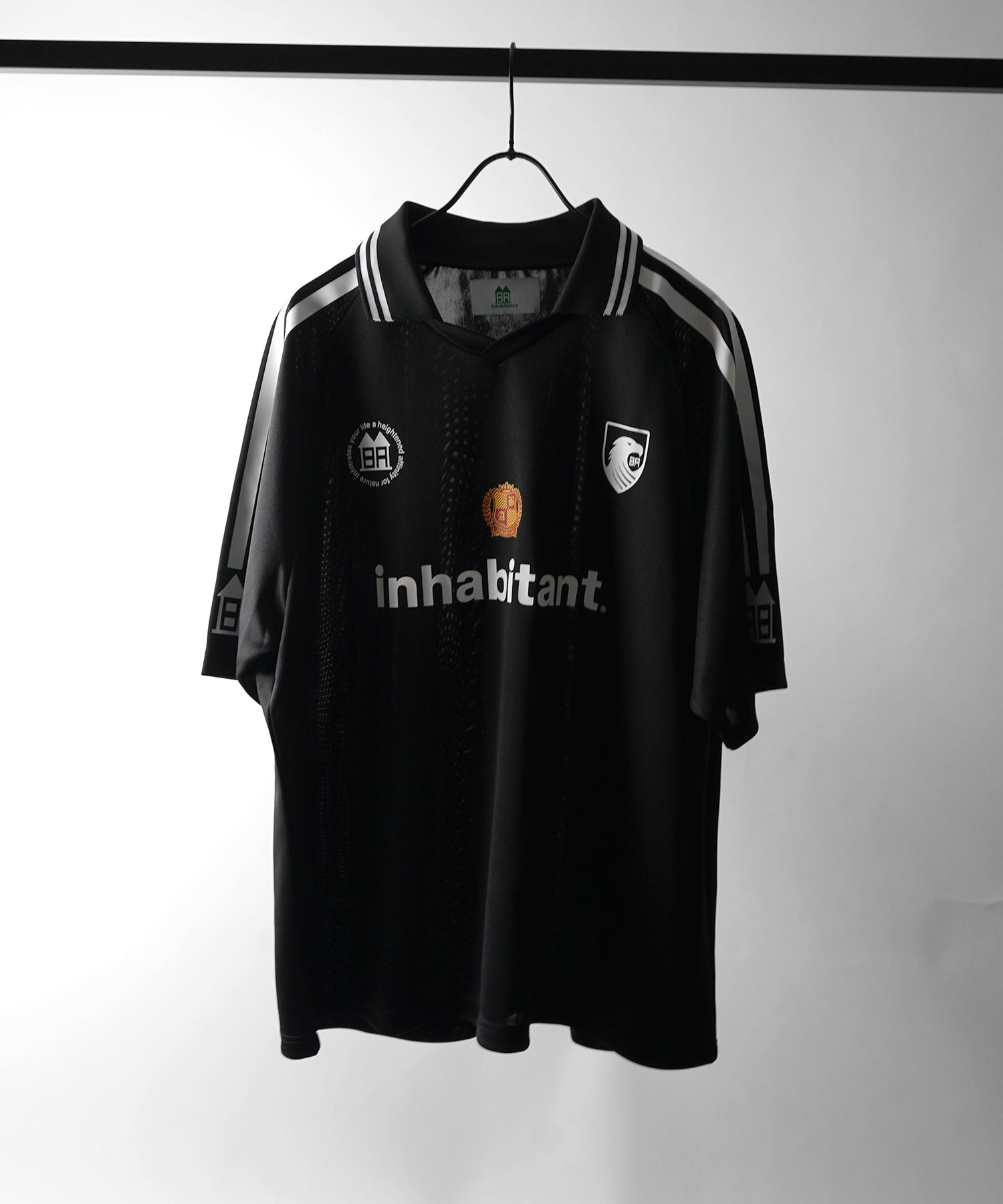 25SS【INHABITANT】ビッグシルエット ユニフォームライク 半袖サッカーTシャツ