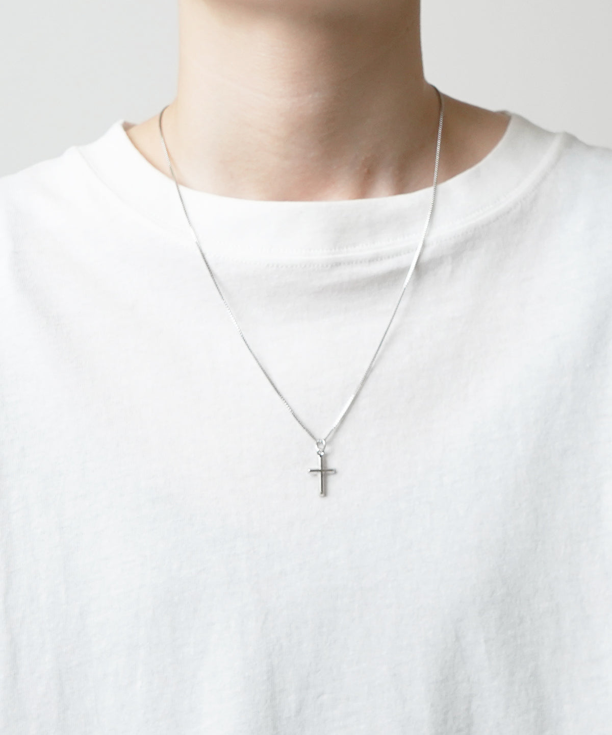 トップ付き モチーフ チャーム シルバーチェーンネックレス