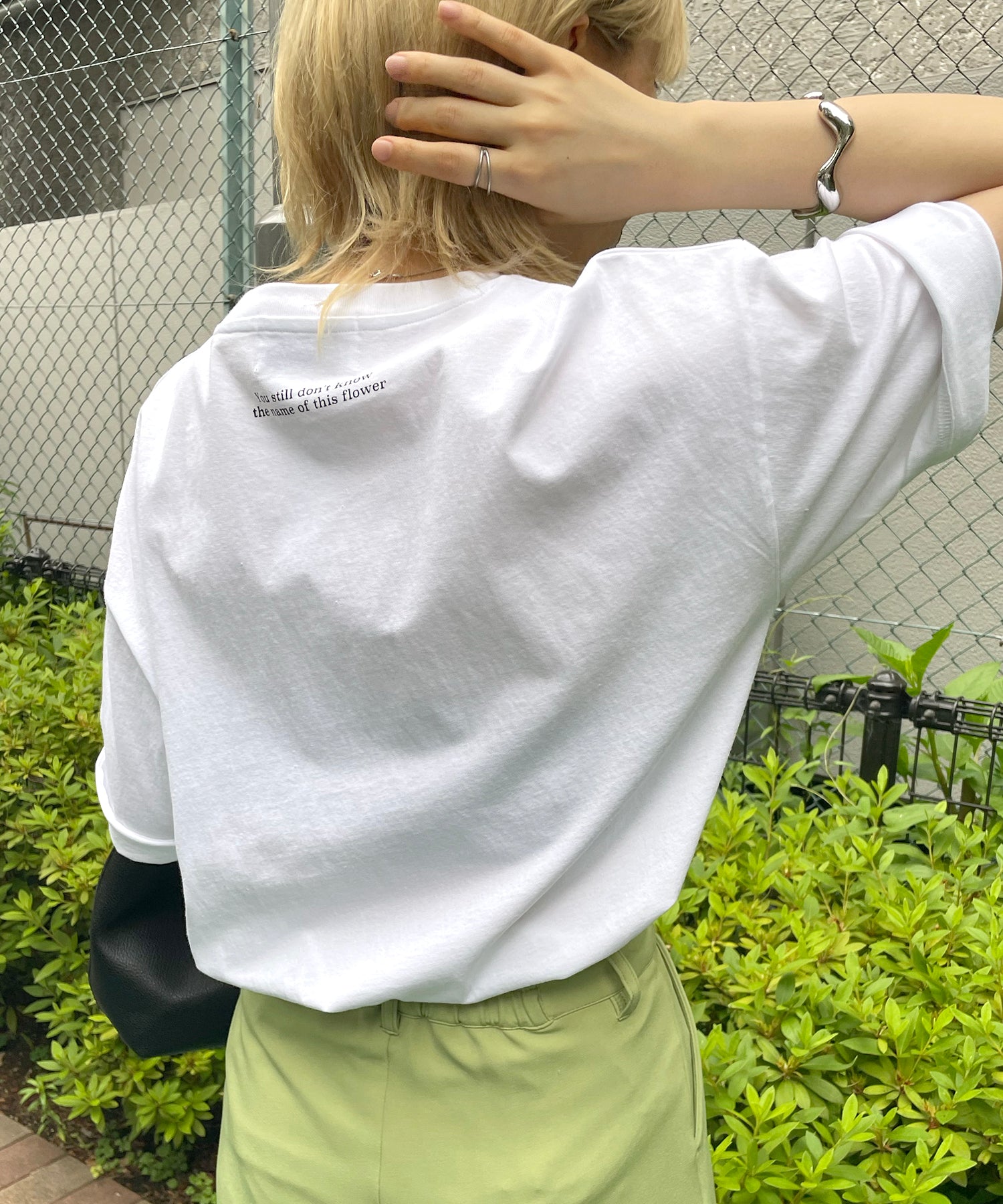 ワンポイント刺繍ロゴ ビッグシルエット半袖Tシャツ
