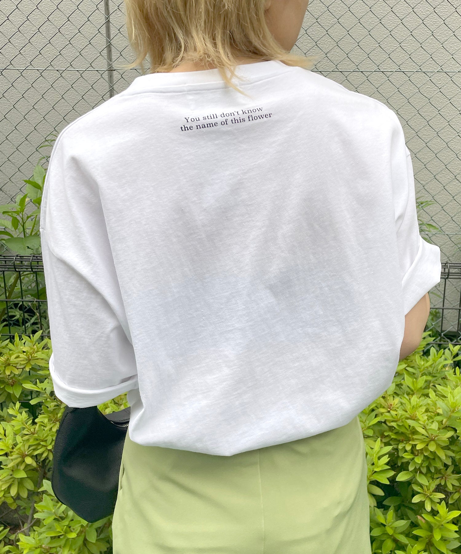 ワンポイント刺繍ロゴ ビッグシルエット半袖Tシャツ