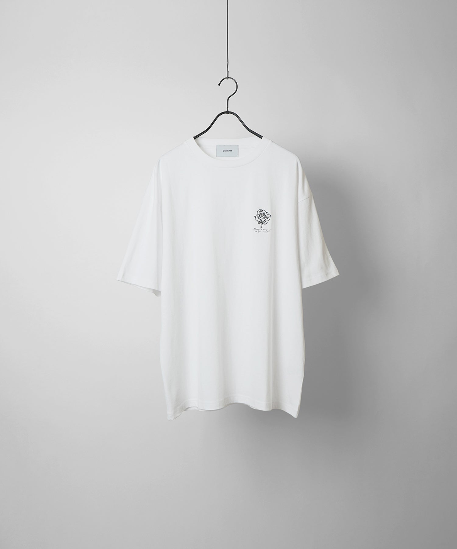 ワンポイント刺繍ロゴ ビッグシルエット半袖Tシャツ