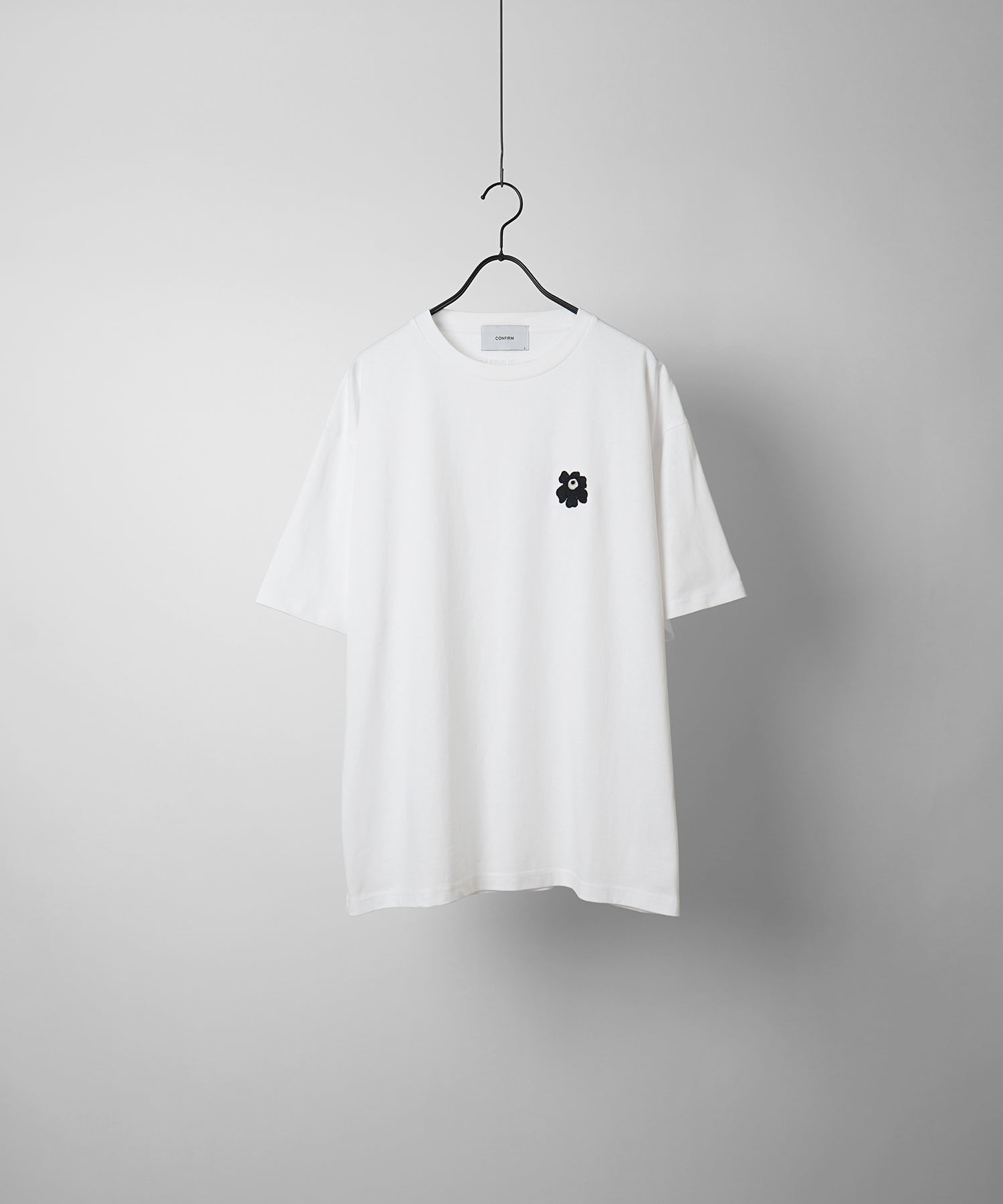 ワンポイント刺繍ロゴ ビッグシルエット半袖Tシャツ