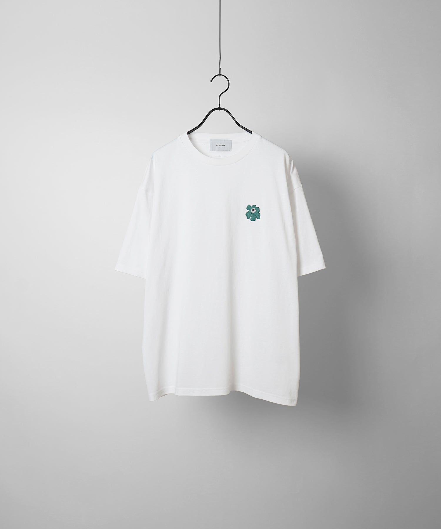 ワンポイント刺繍ロゴ ビッグシルエット半袖Tシャツ