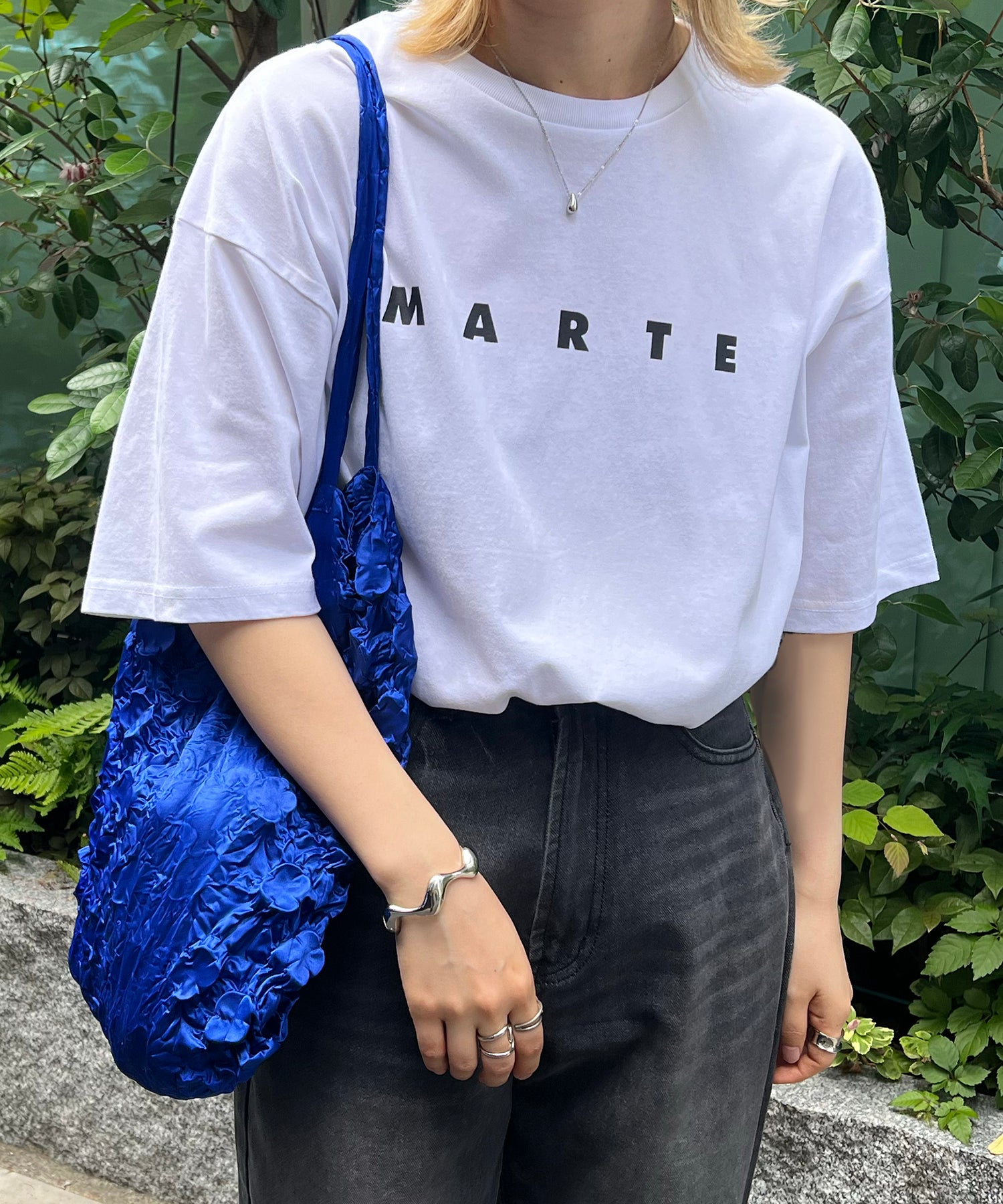 MARTE ロゴ ビッグシルエット半袖プリントTシャツ
