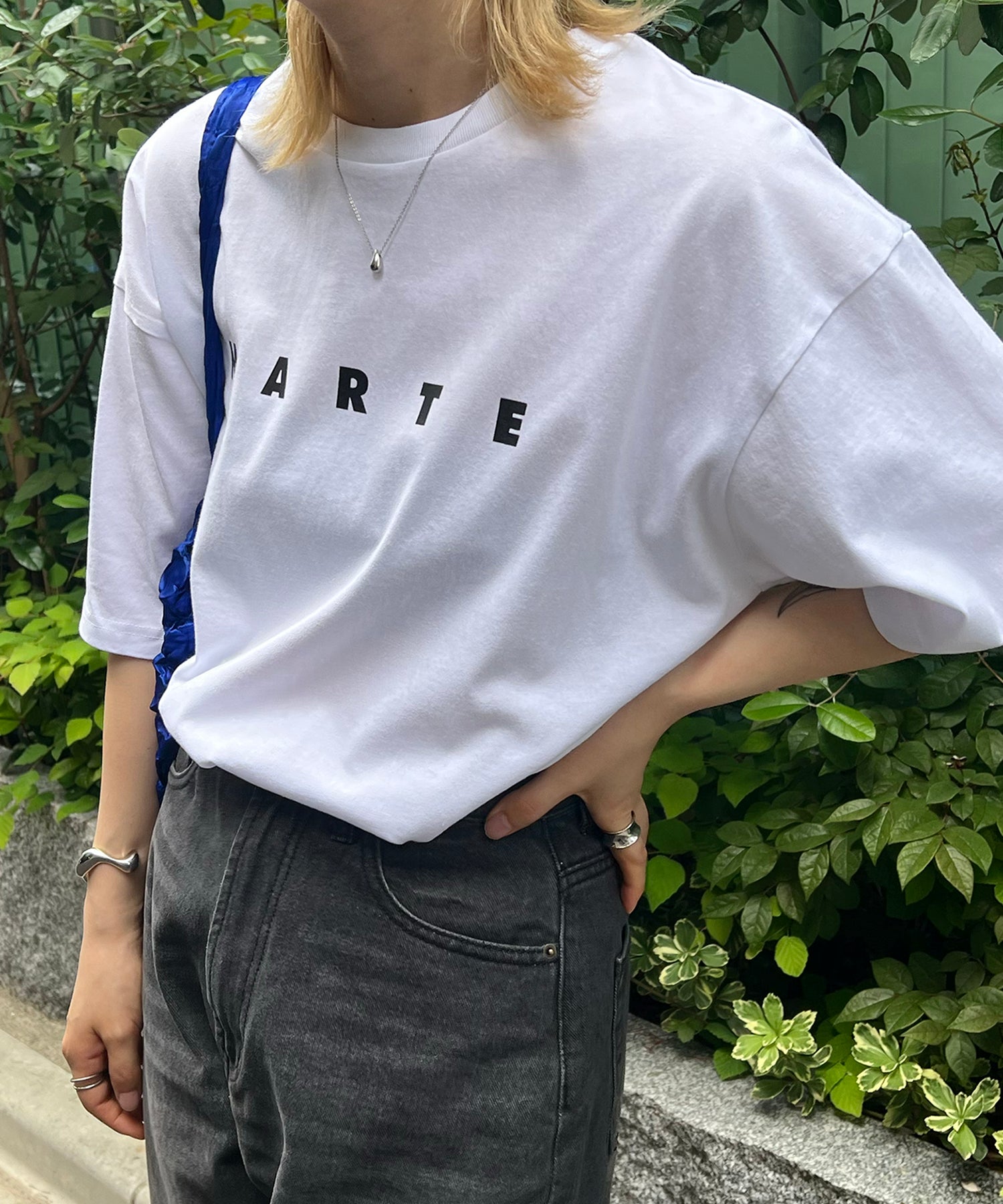 MARTE ロゴ ビッグシルエット半袖プリントTシャツ
