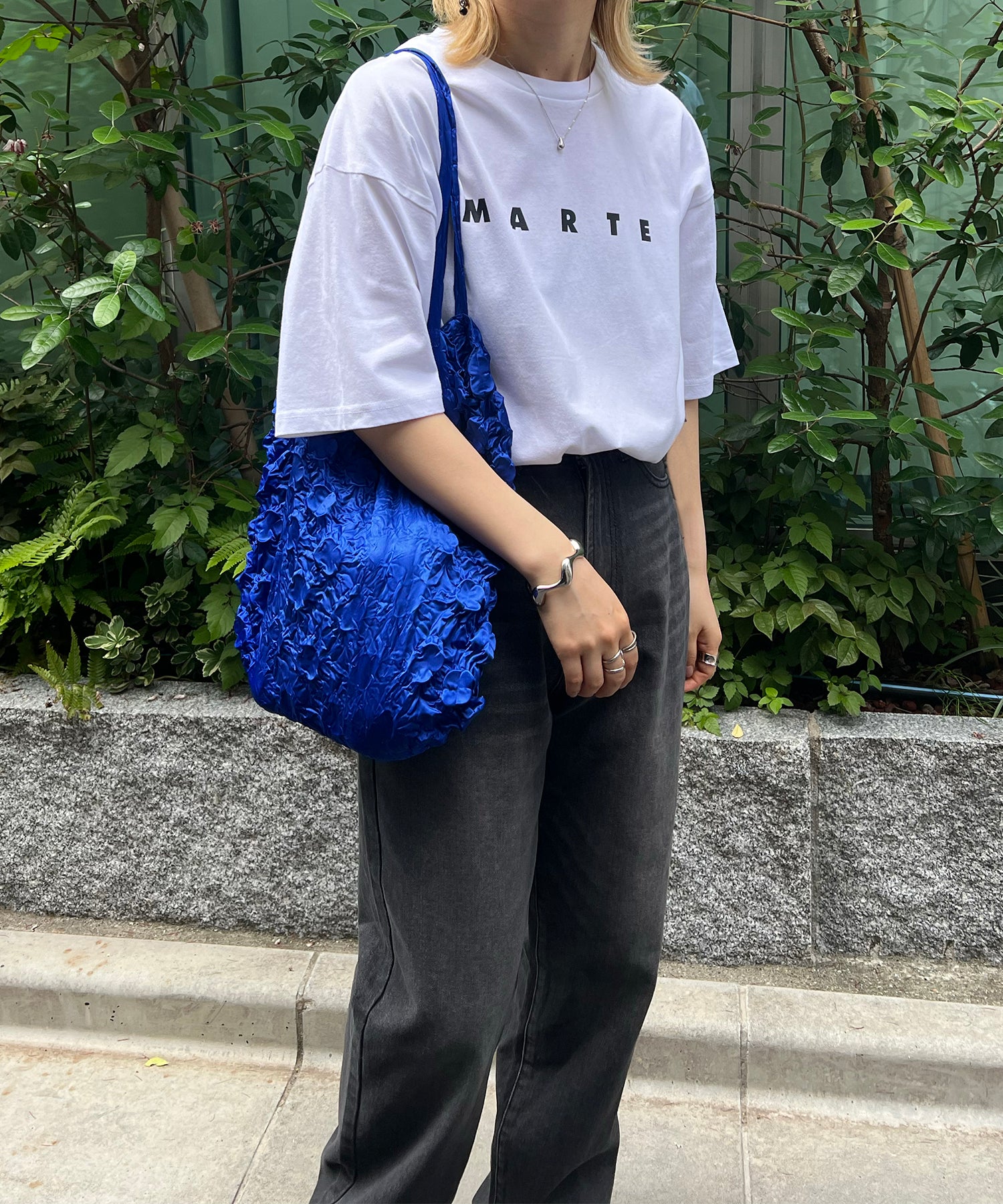 MARTE ロゴ ビッグシルエット半袖プリントTシャツ