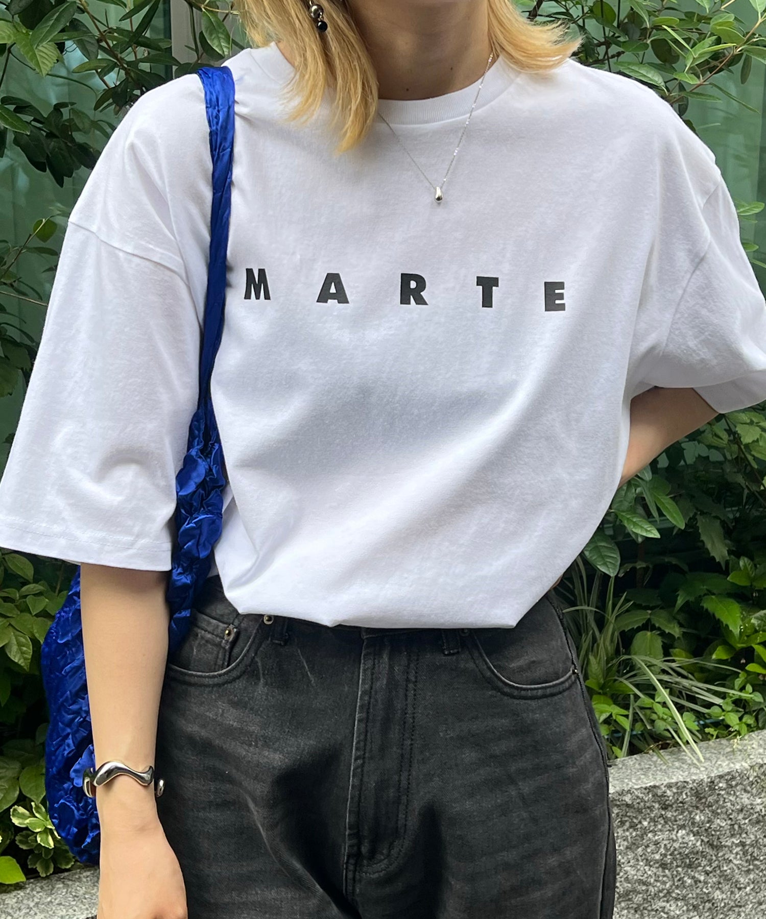 MARTE ロゴ ビッグシルエット半袖プリントTシャツ